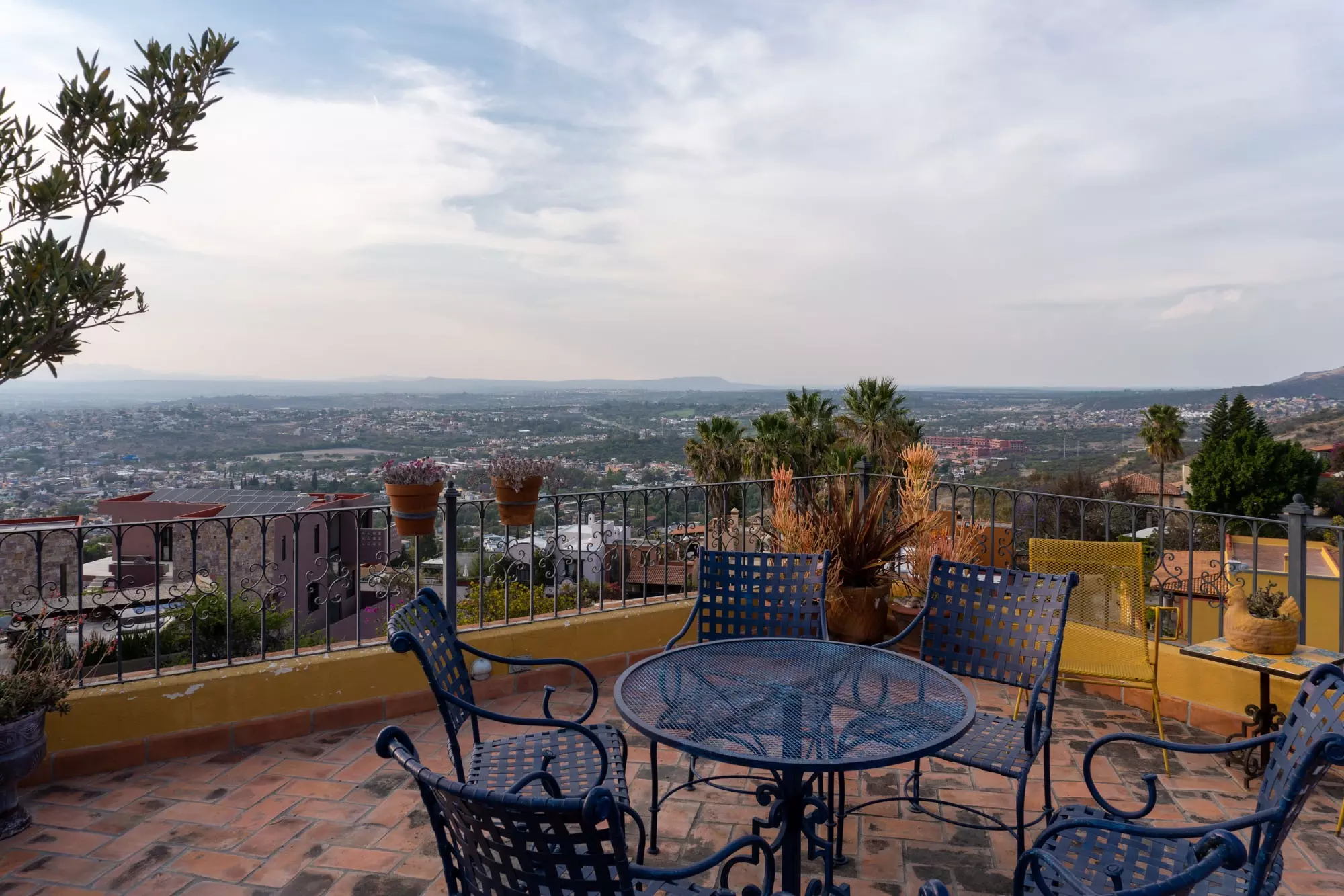Casa Colina — Balcones, San Miguel de Allende — photo 4 — panoramic valley views, elegant terrace seating