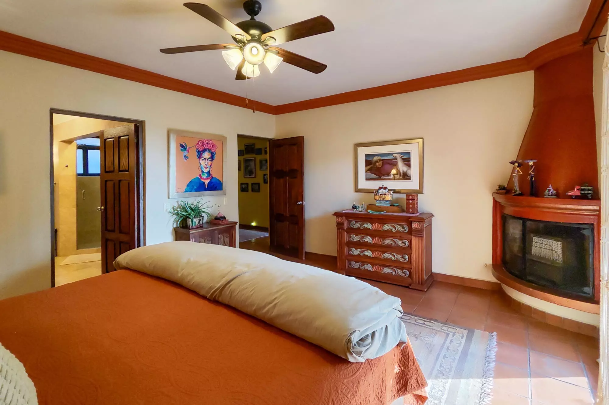 Casa Colina — Balcones, San Miguel de Allende — photo 13 — spacious master suite, rustic elegance throughout