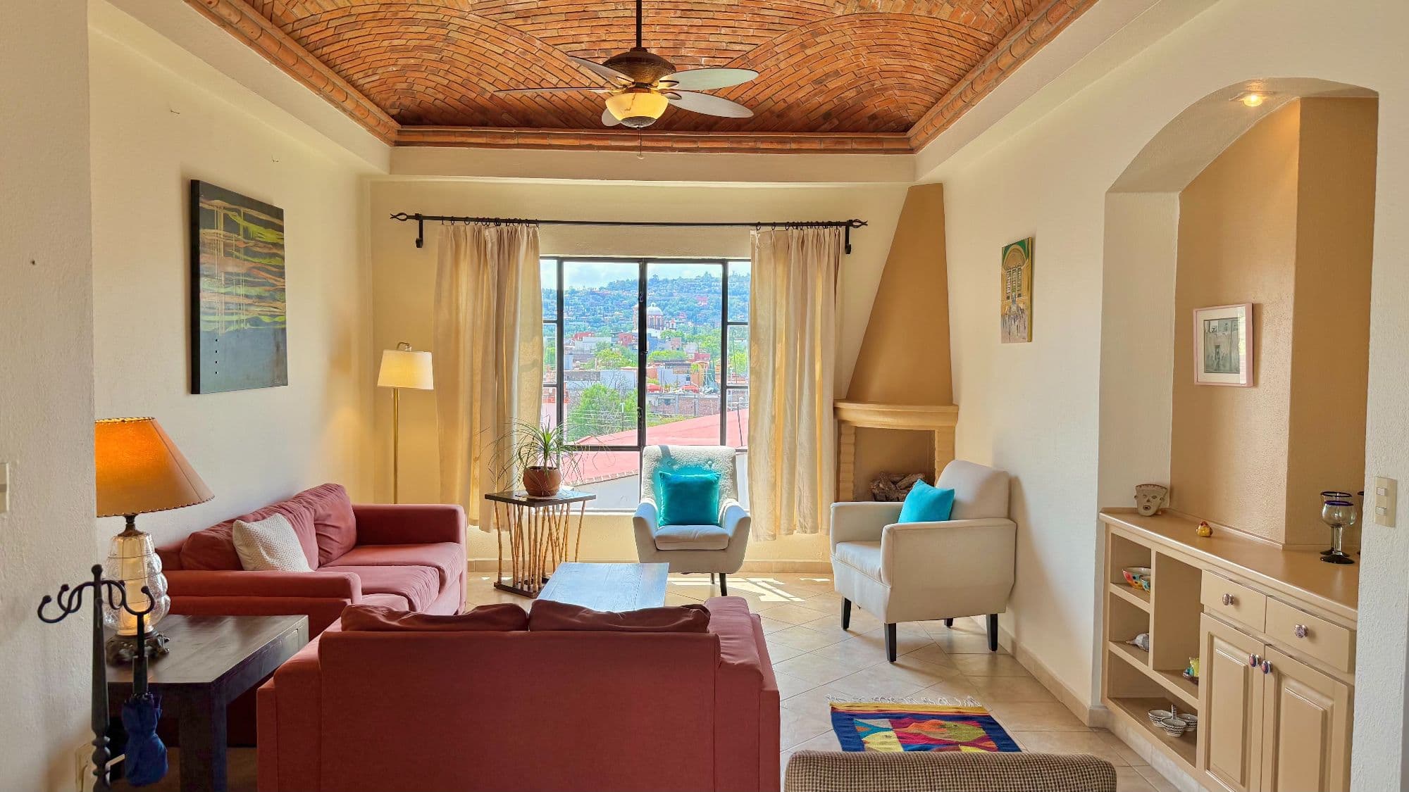 Casa Esperanza San Antonio — San Antonio, San Miguel de Allende — photo 2 — sun-drenched living room with panoramic views