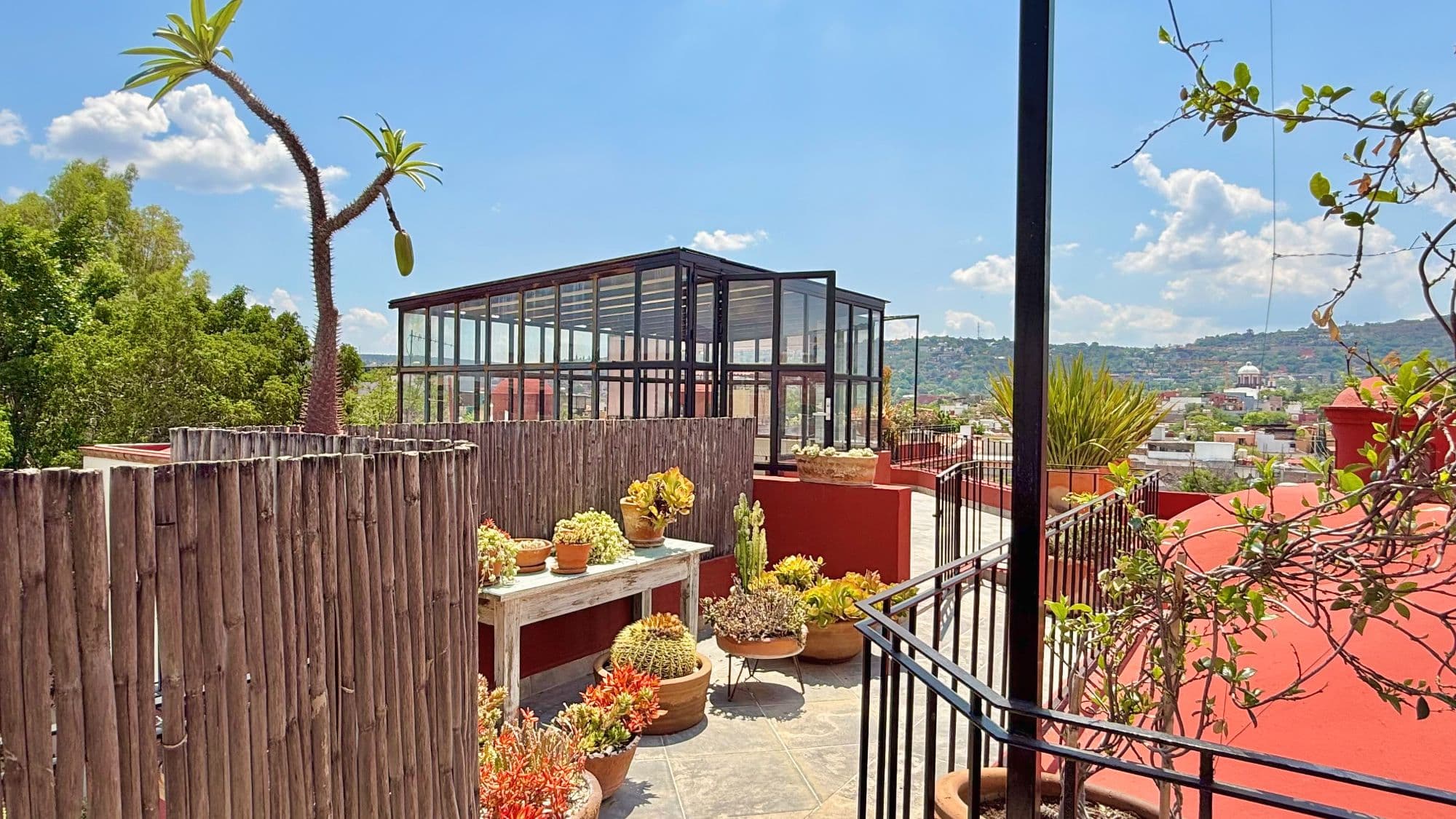 Casa Esperanza San Antonio — San Antonio, San Miguel de Allende — photo 19 — panoramic rooftop terrace, mexican countryside views