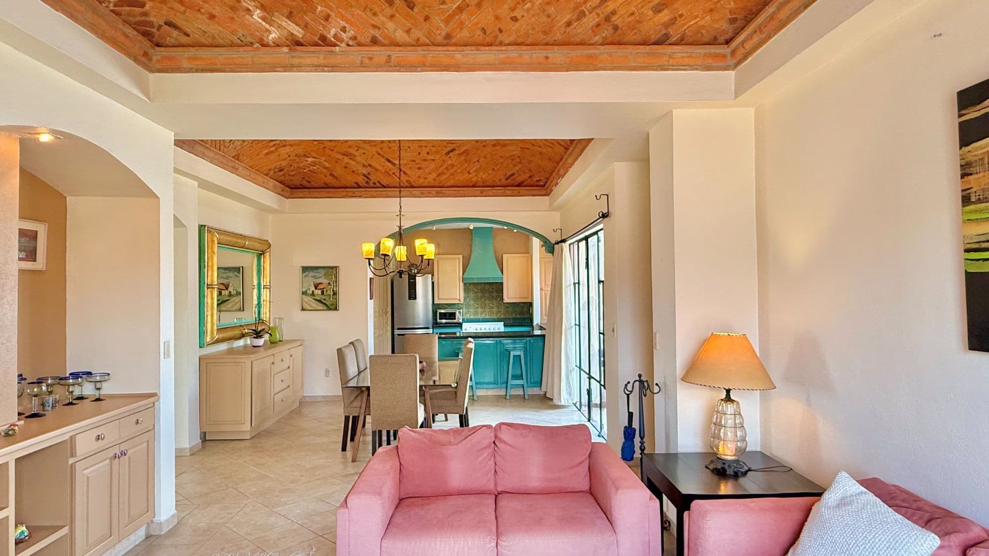 Casa Esperanza San Antonio — San Antonio, San Miguel de Allende — photo 3 — bright open living with turquoise accents