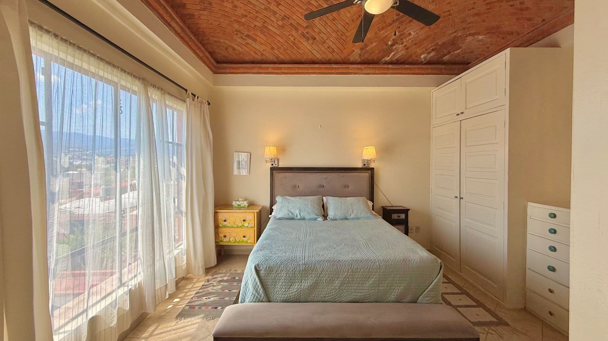 Casa Esperanza San Antonio — San Antonio, San Miguel de Allende — photo 12 — serene primary suite, expansive valley views