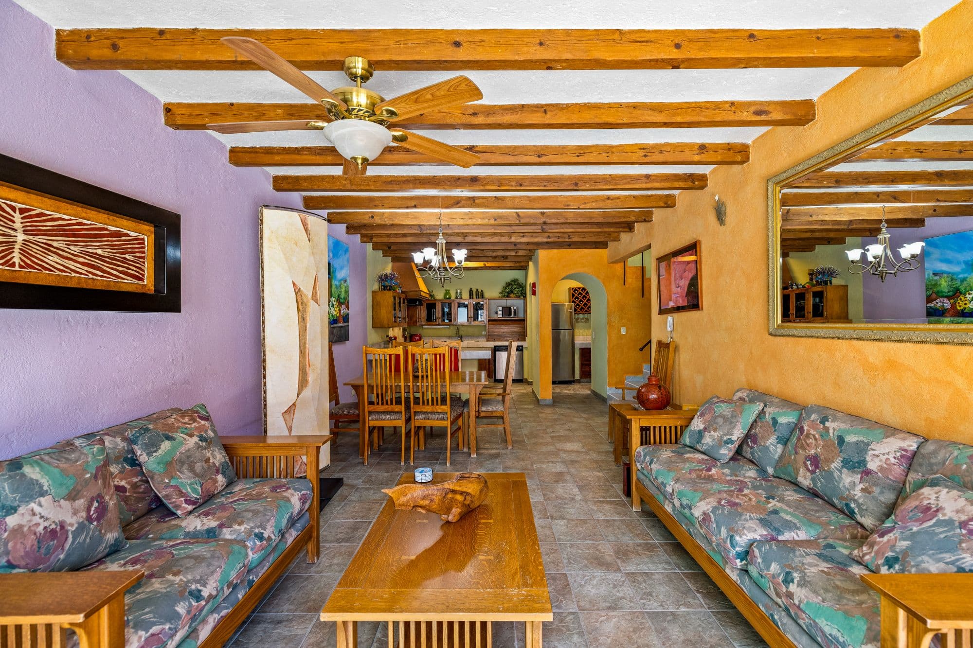 Casa Eclipse — La Lejona, San Miguel de Allende — photo 8 — rustic-chic living with exposed beams
