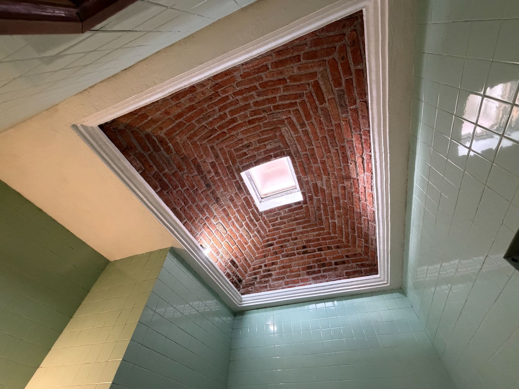 Casa Torres — Centro, San Miguel de Allende — photo 21 — charming exposed brick skylight detail