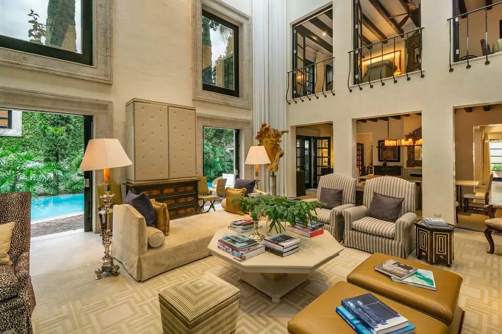 Casa Stream — Centro, San Miguel de Allende — photo 12 — sophisticated double-height living elegance
