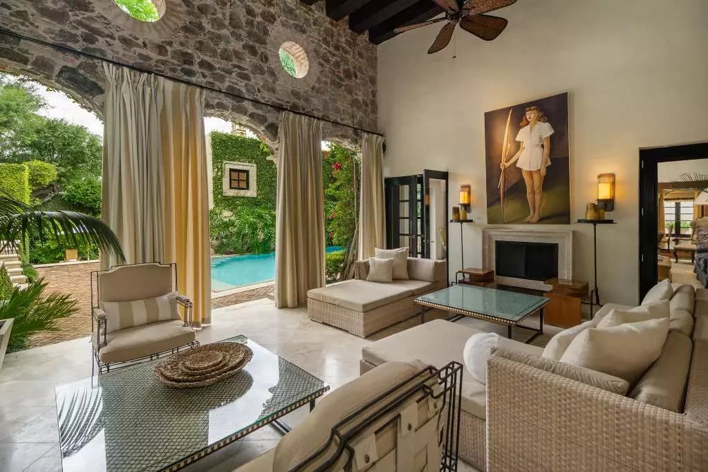 Casa Stream — Centro, San Miguel de Allende — photo 15 — elegant poolside living, seamless indoor-outdoor luxury