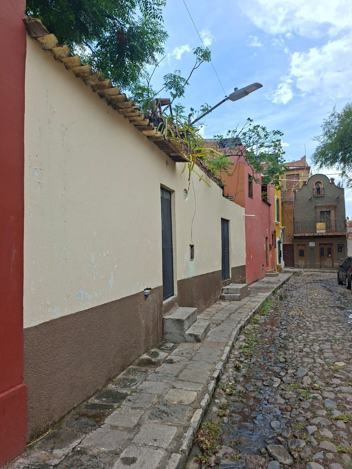 Terreno Árboles — Centro, San Miguel de Allende — photo 3 — charming cobblestone street, authentic colonial architecture