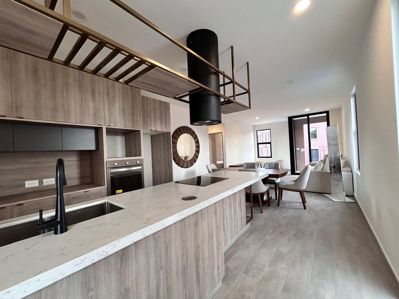 Barrio Santo Dpto 1 A — Barrio Santo, San Miguel de Allende — photo 2 — contemporary chef's kitchen, seamless living