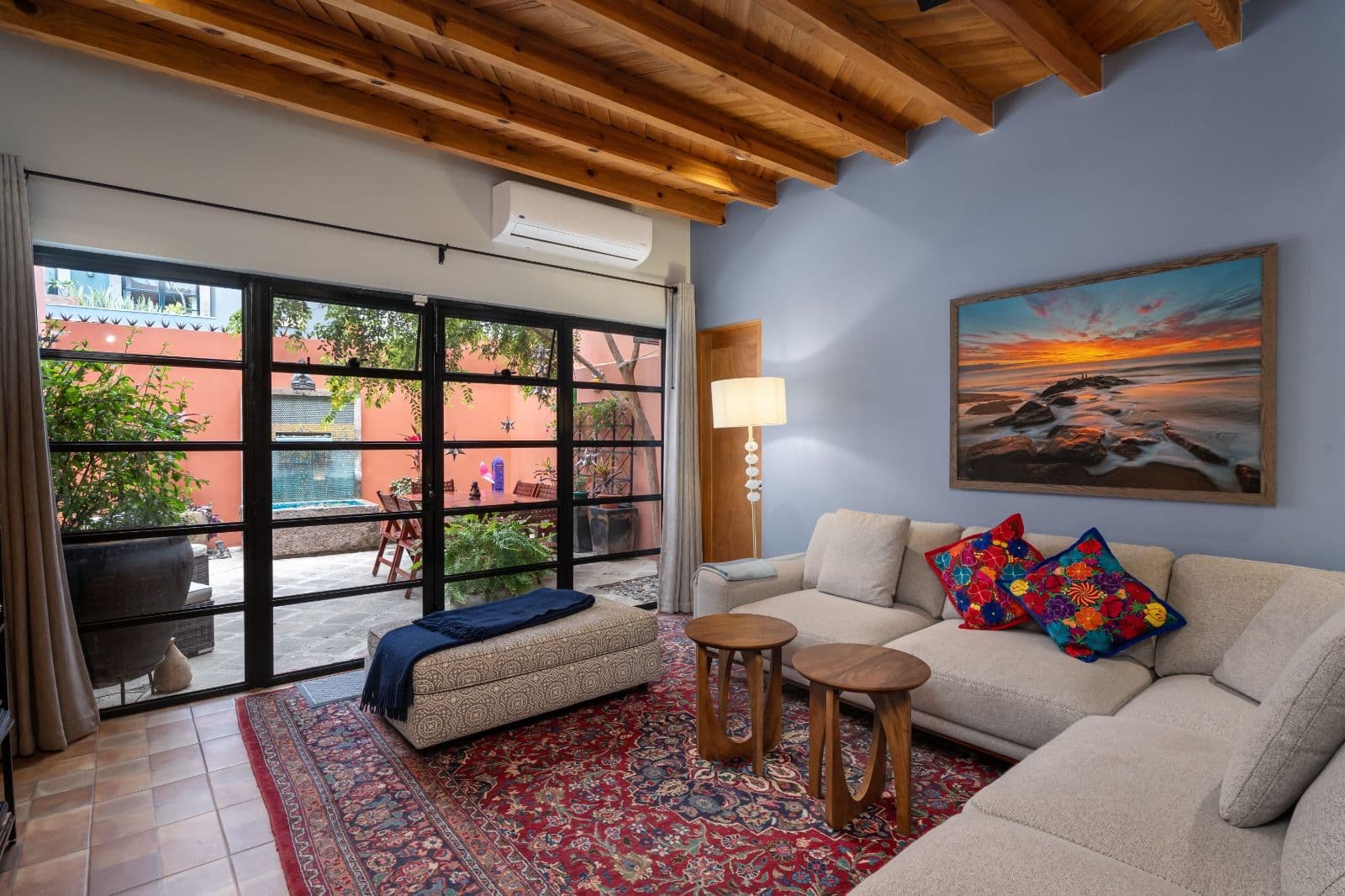 Casa Picaflores — Guadalupe, San Miguel de Allende — photo 7 — sophisticated living with courtyard views