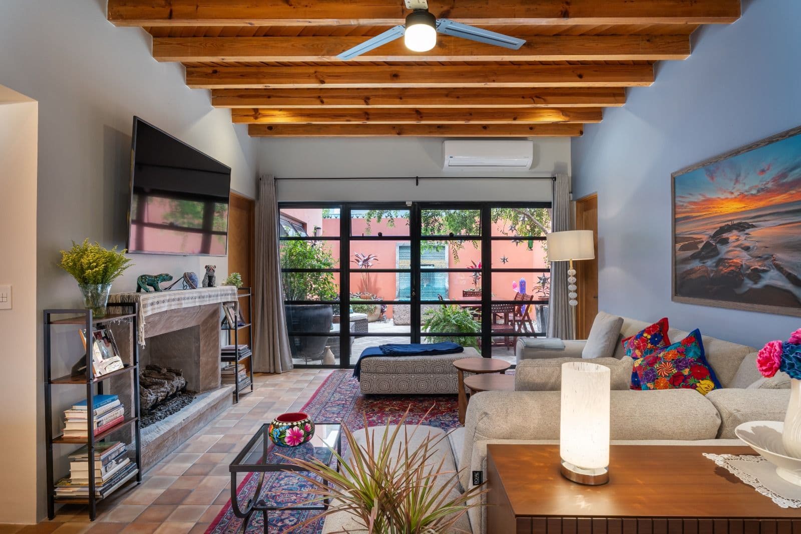 Casa Picaflores — Guadalupe, San Miguel de Allende — photo 5 — luminous living space, exposed beams, panoramic views