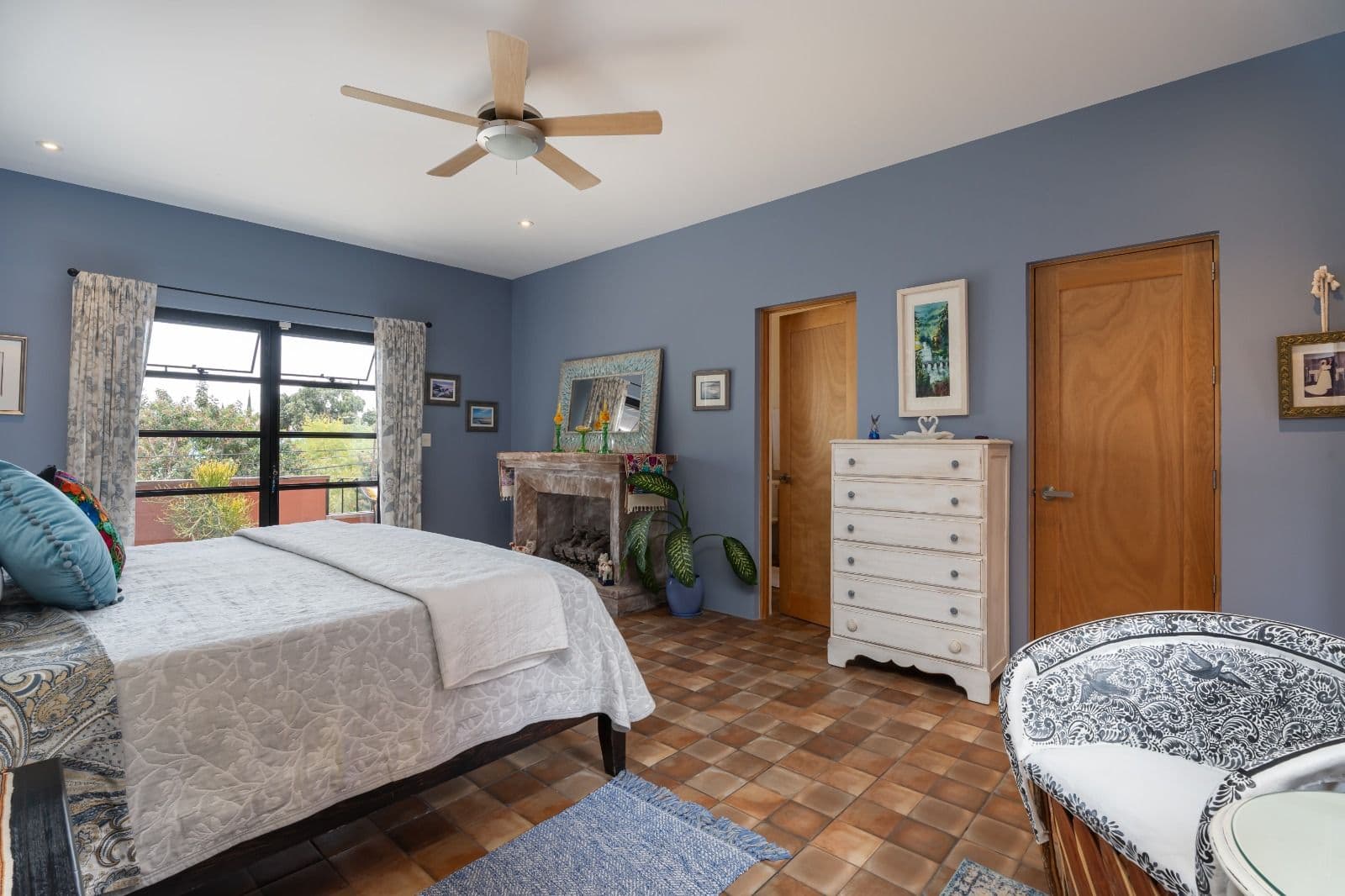 Casa Picaflores — Guadalupe, San Miguel de Allende — photo 22 — serene master suite, verdant valley views