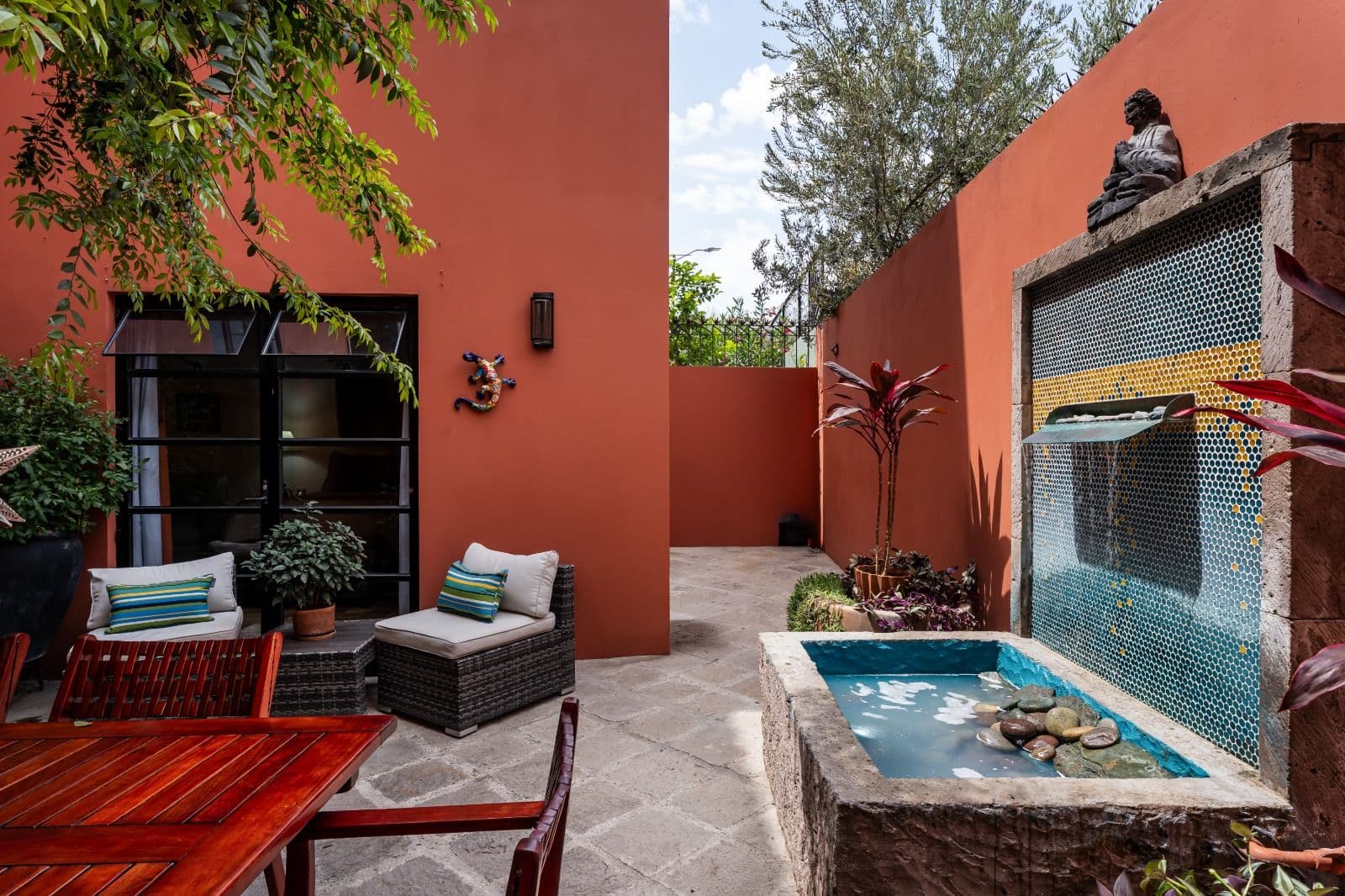 Casa Picaflores — Guadalupe, San Miguel de Allende — photo 18 — vibrant courtyard oasis, authentic mexican charm