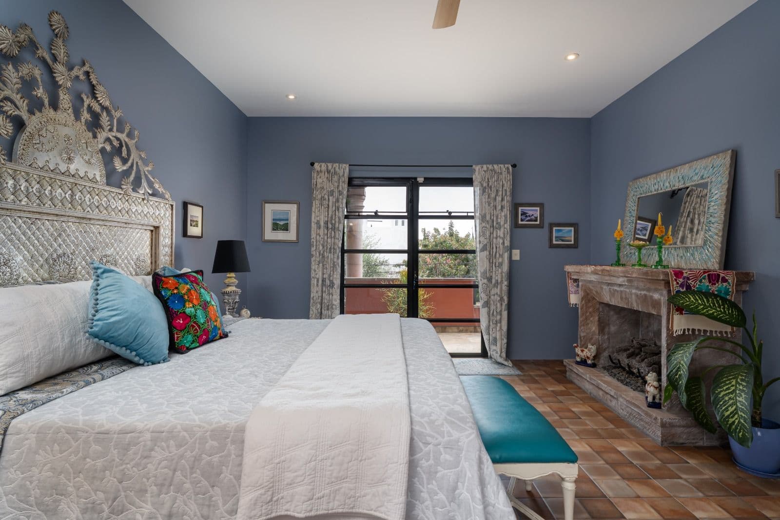 Casa Picaflores — Guadalupe, San Miguel de Allende — photo 23 — serene master suite, artisan elegance