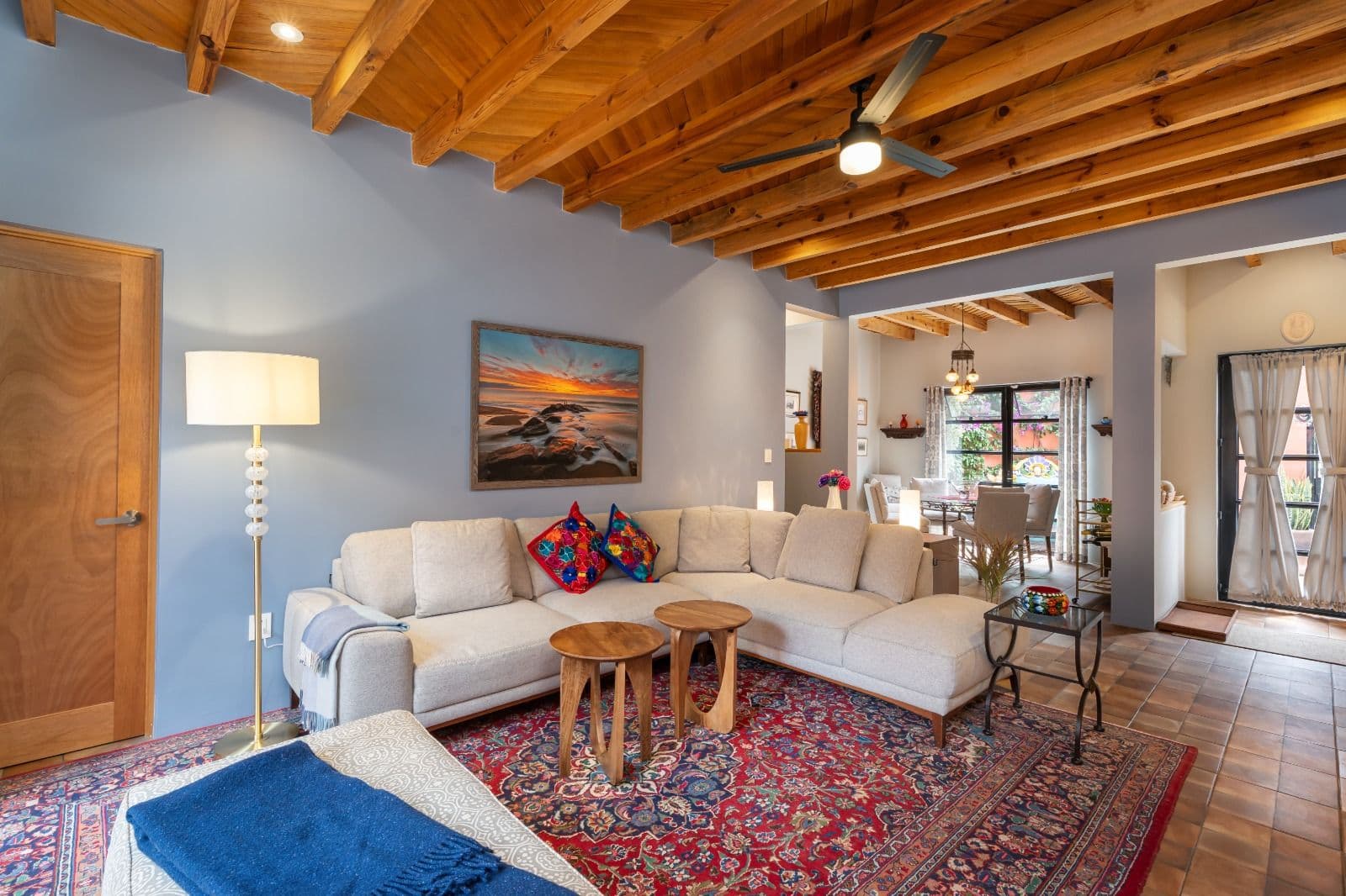 Casa Picaflores — Guadalupe, San Miguel de Allende — photo 10 — rustic beams, sophisticated comfort living