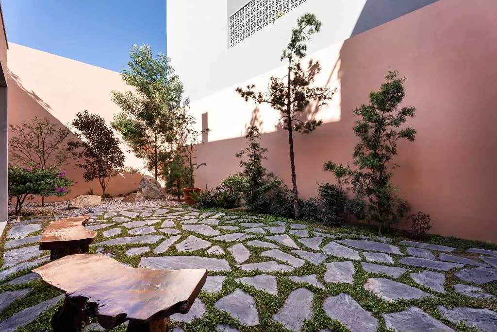 Casa Nobel — Guadiana, San Miguel de Allende — photo 10 — serene courtyard, architectural tranquility unfolds