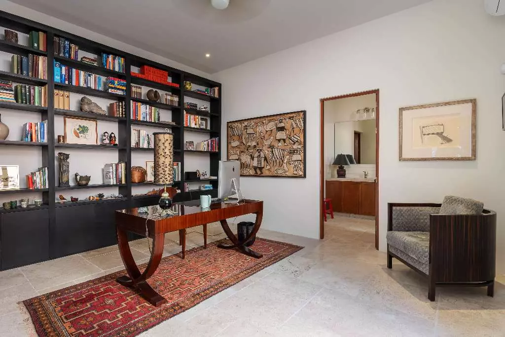 Casa Nobel — Guadiana, San Miguel de Allende — photo 15 — sophisticated study with curated library