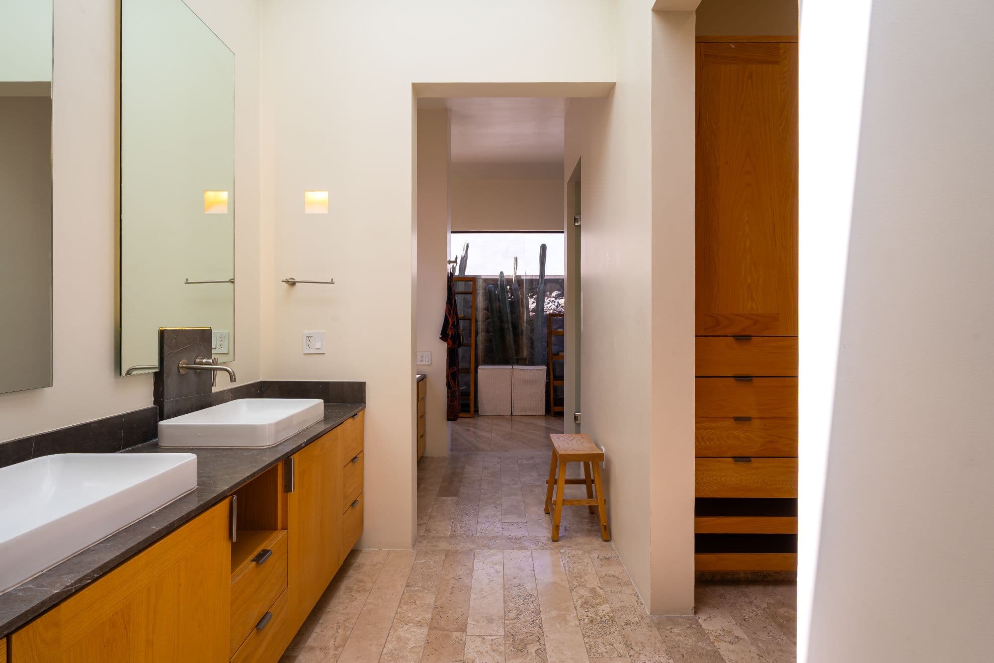 Casa Organza — Centro, San Miguel de Allende — photo 29 — spacious dual-vanity master bath retreat