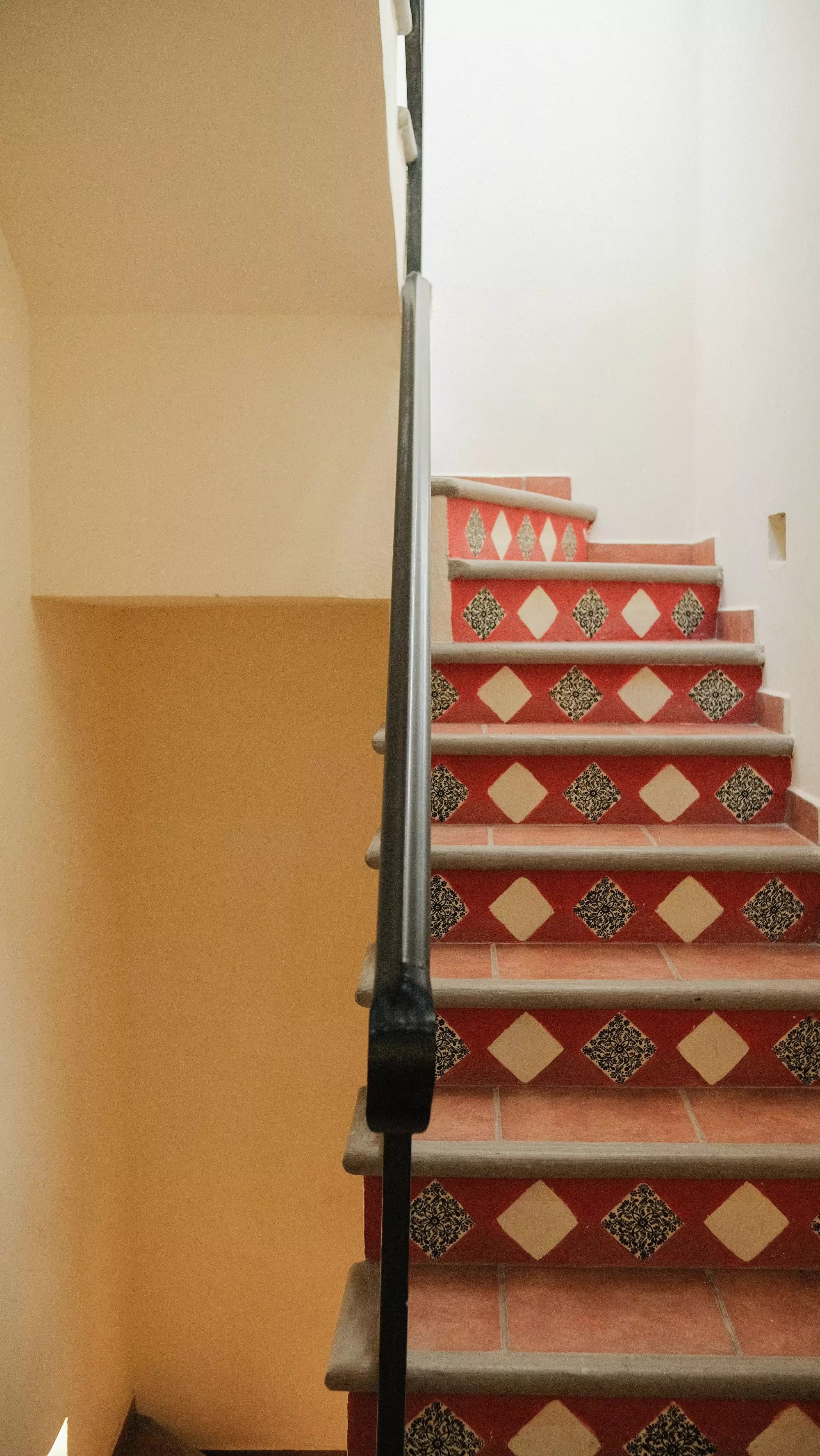 Casa La Lomita — La Lomita, San Miguel de Allende — photo 11 — charming hand-painted staircase, authentic character