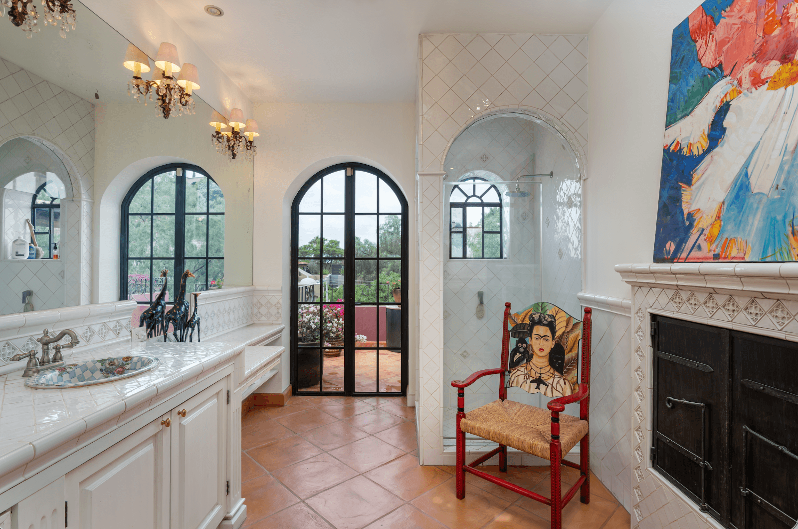 Casa del Arroyo — Ojo de Agua, San Miguel de Allende — photo 21 — elegant spa-inspired master bath retreat