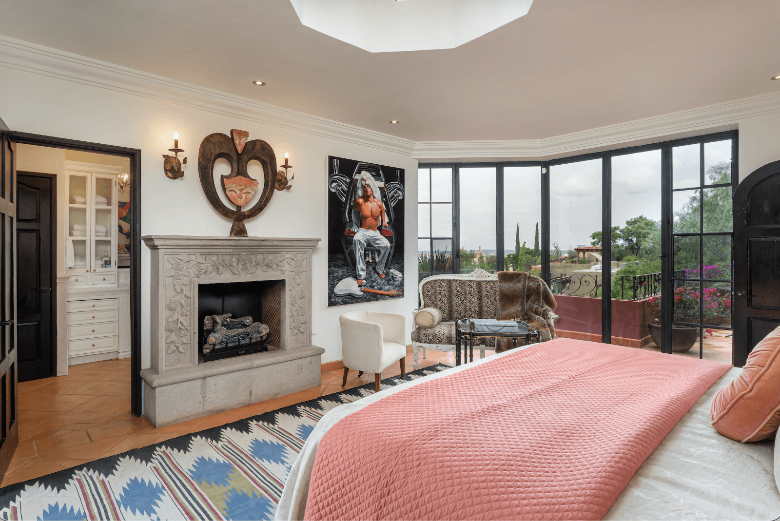 Casa del Arroyo — Ojo de Agua, San Miguel de Allende — photo 19 — luxurious master suite, panoramic valley views