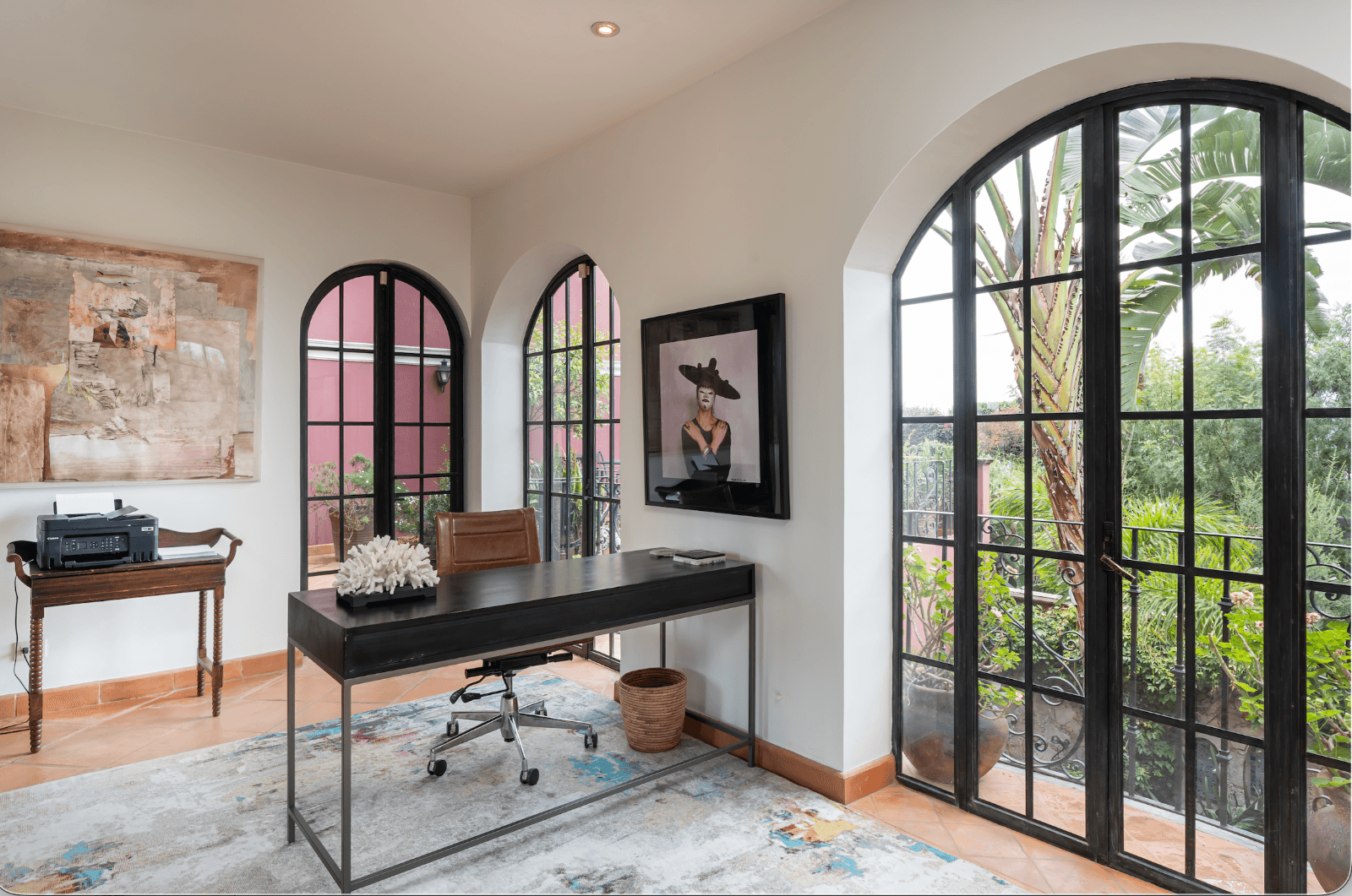 Casa del Arroyo — Ojo de Agua, San Miguel de Allende — photo 20 — luminous home office, architectural elegance