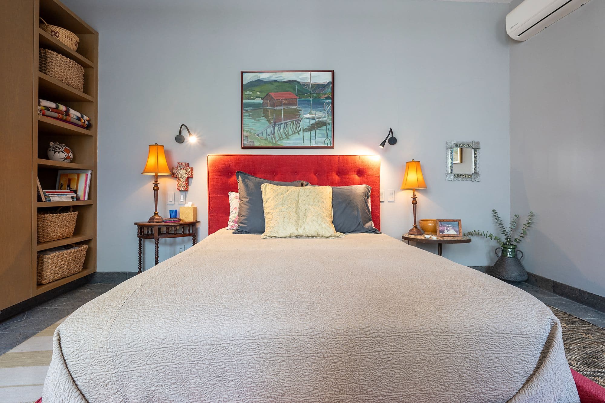Casa Pirules — Centro, San Miguel de Allende — photo 29 — vibrant coastal-inspired master bedroom
