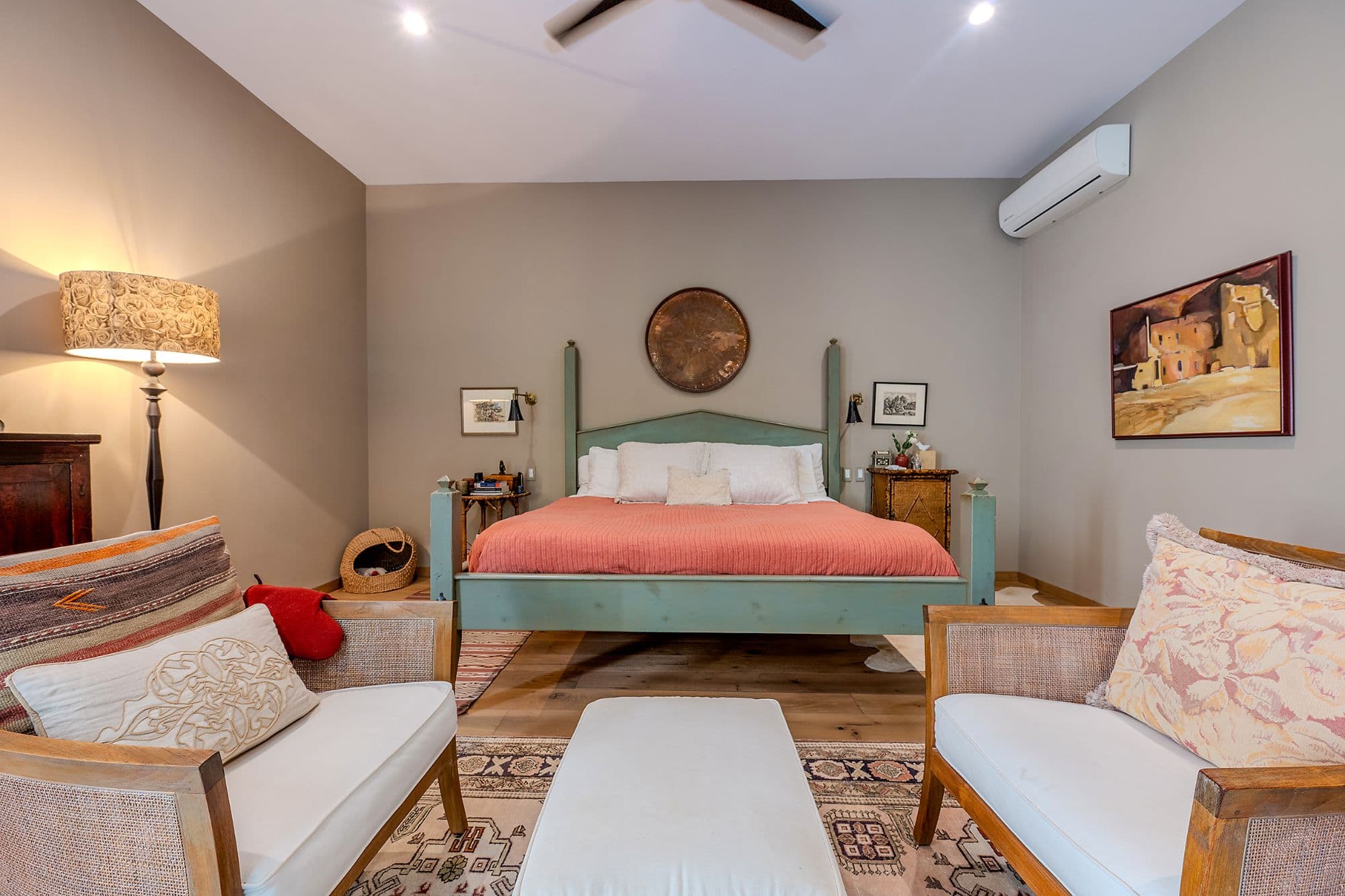 Casa Pirules — Centro, San Miguel de Allende — photo 11 — serene master suite with artisanal charm