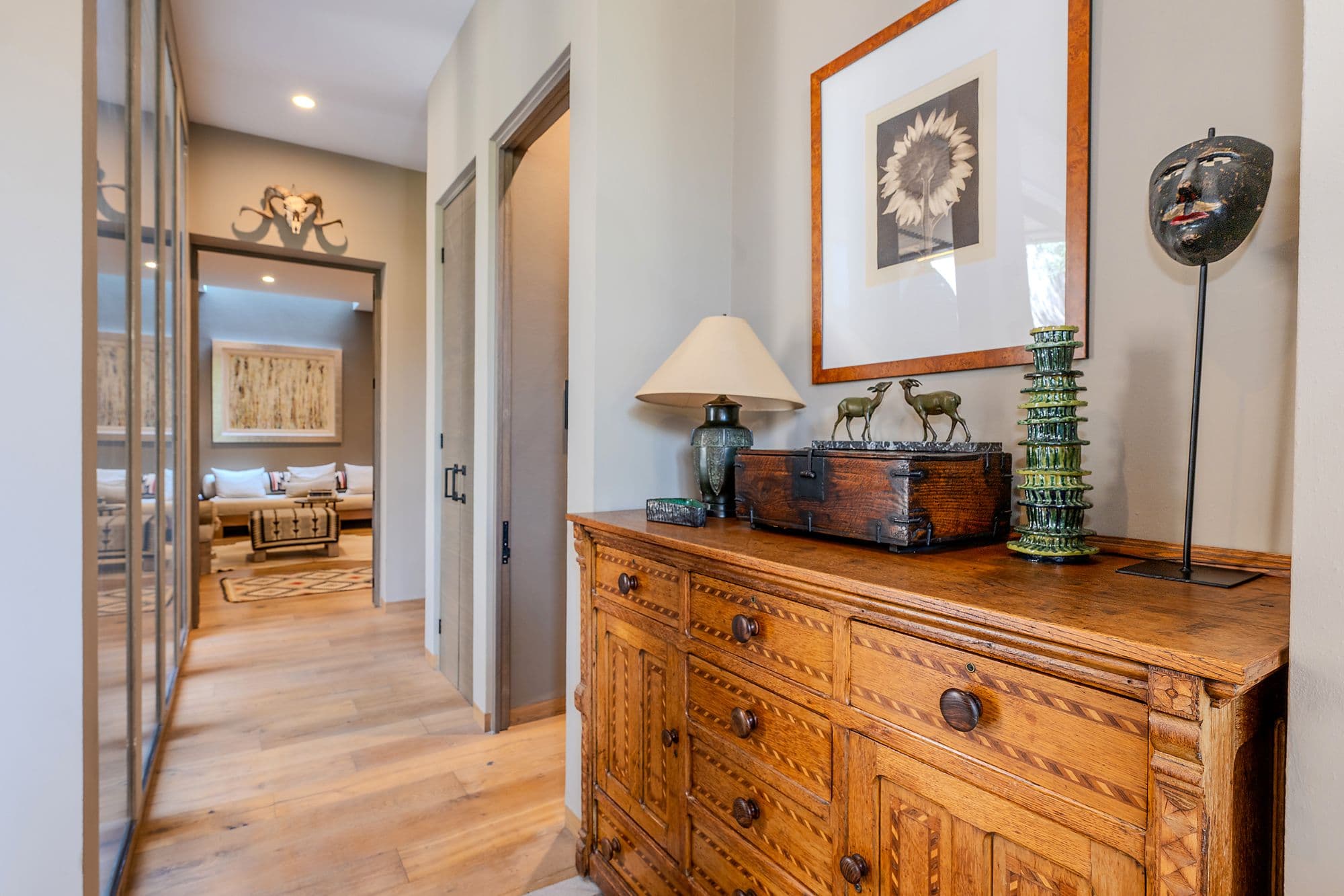 Casa Pirules — Centro, San Miguel de Allende — photo 6 — elegant hallway, artisan furnishings, refined details