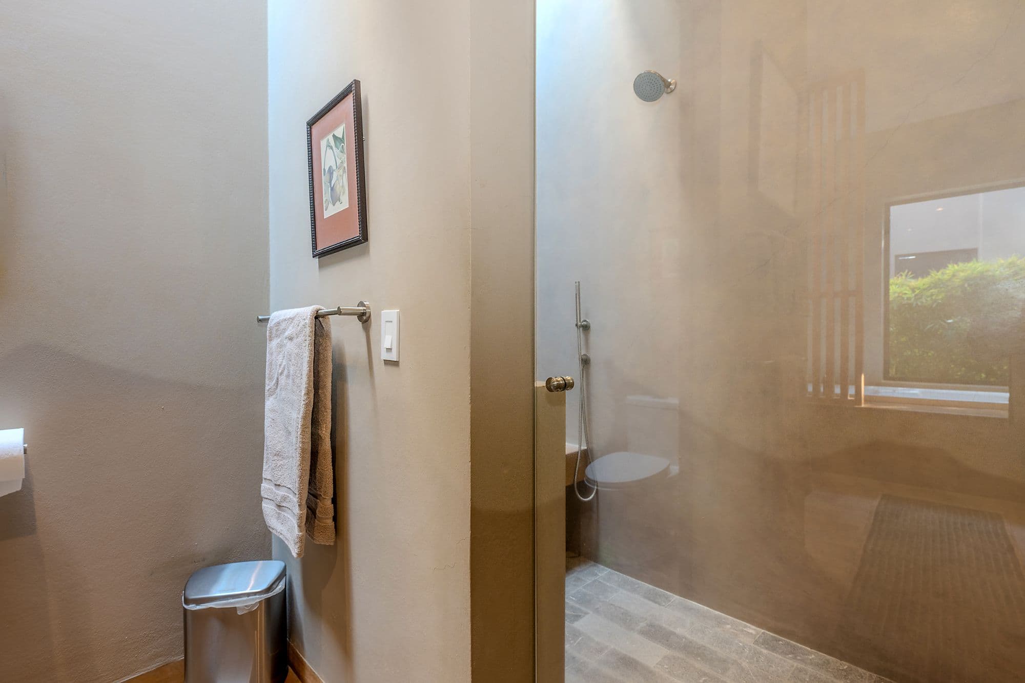 Casa Pirules — Centro, San Miguel de Allende — photo 16 — spa-inspired modern shower sanctuary