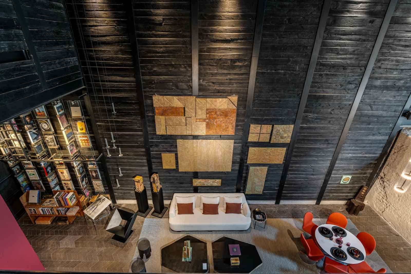 Casa Umbral — Centro, San Miguel de Allende — photo 18 — soaring timber ceilings, gallery-worthy art display
