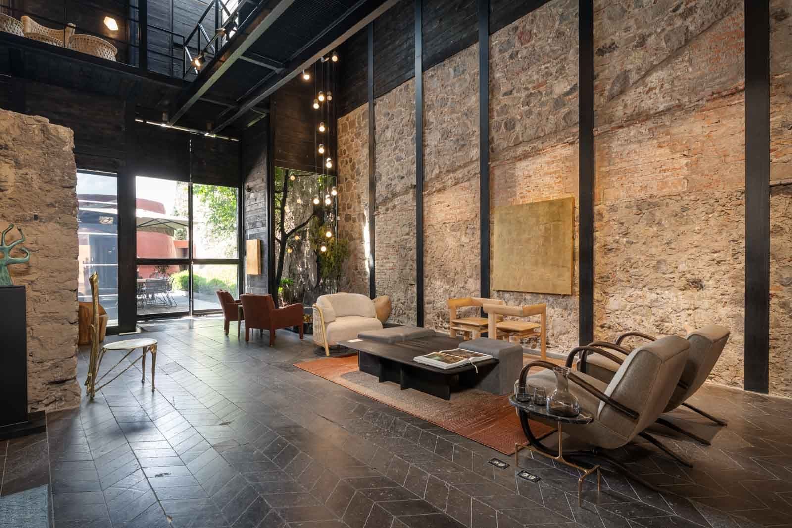 Casa Umbral — Centro, San Miguel de Allende — photo 7 — rustic-chic gallery lounge, soaring ceilings