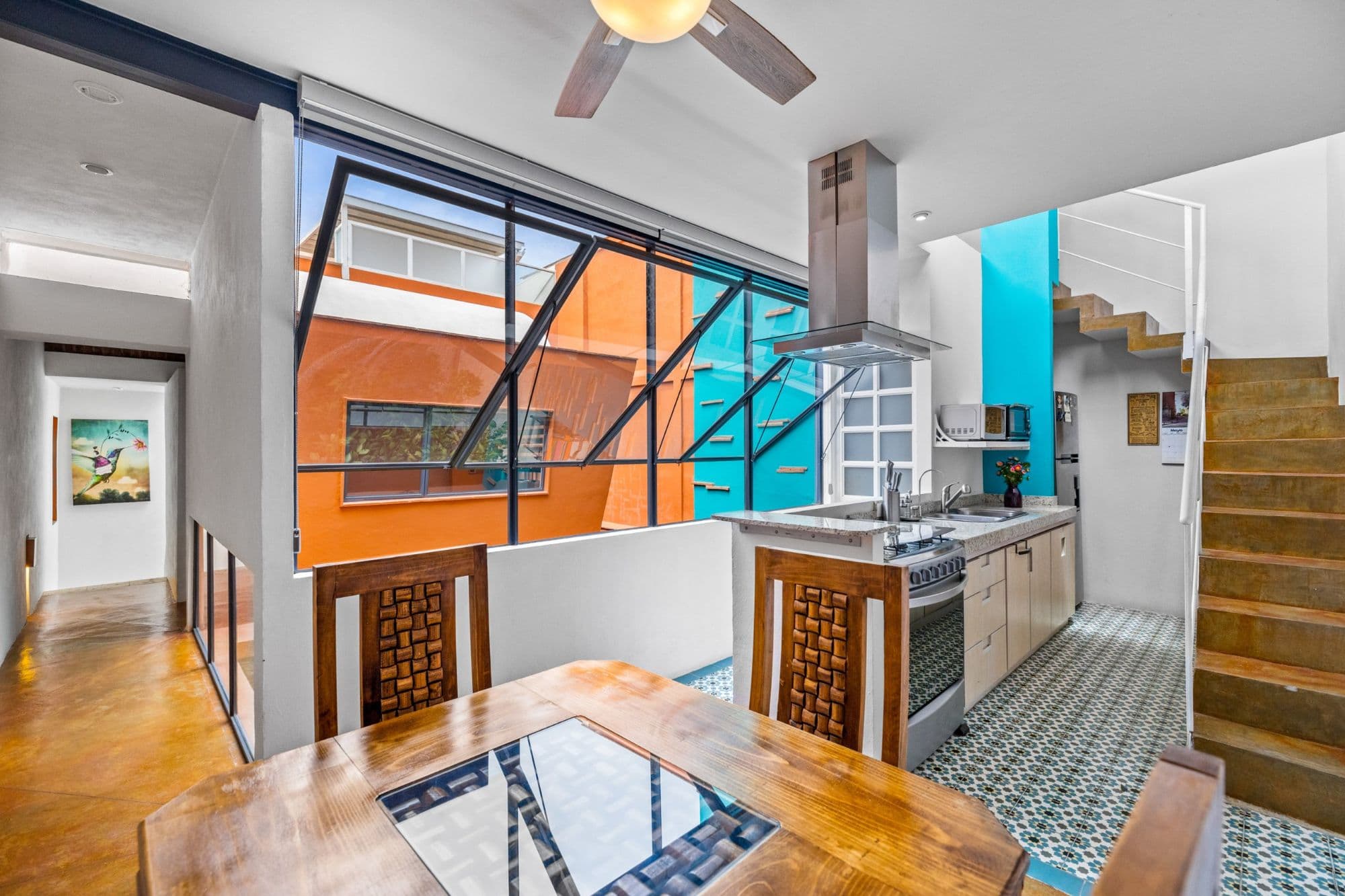 Casa la Luz — San Antonio, San Miguel de Allende — photo 5 — contemporary kitchen with vibrant architectural charm