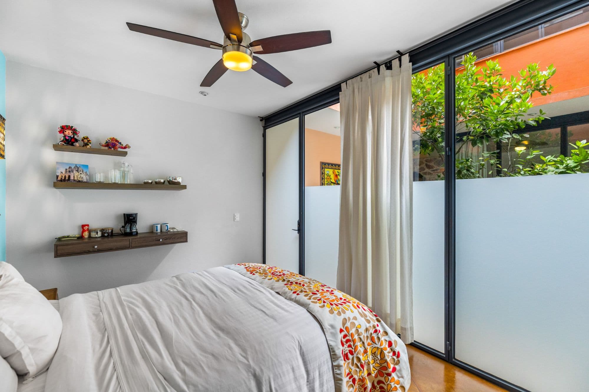 Casa la Luz — San Antonio, San Miguel de Allende — photo 28 — serene bedroom with courtyard views