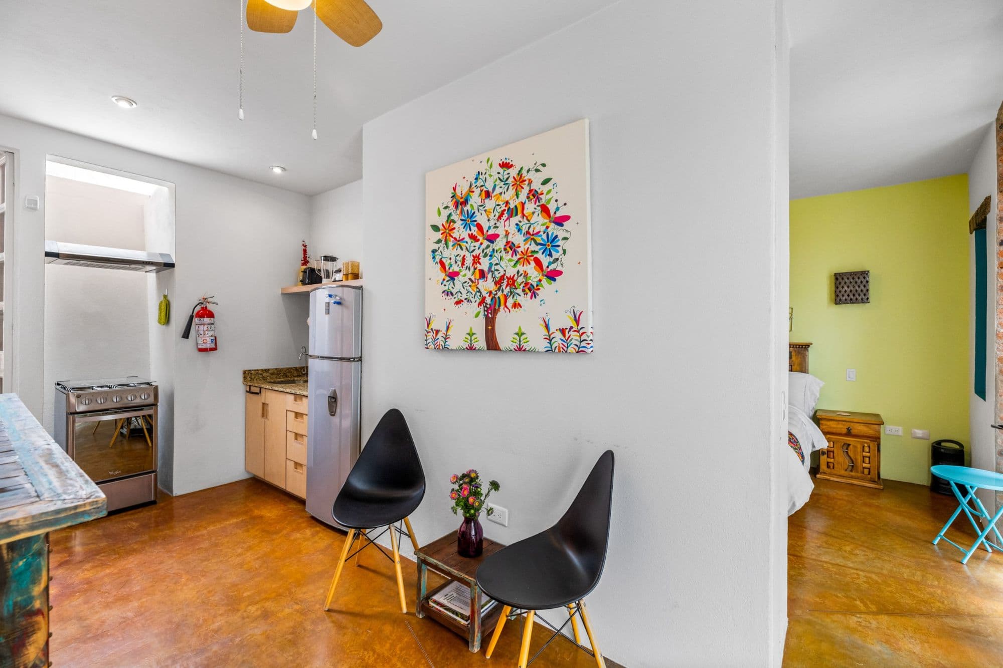 Casa la Luz — San Antonio, San Miguel de Allende — photo 14 — vibrant, modern kitchen with artistic soul