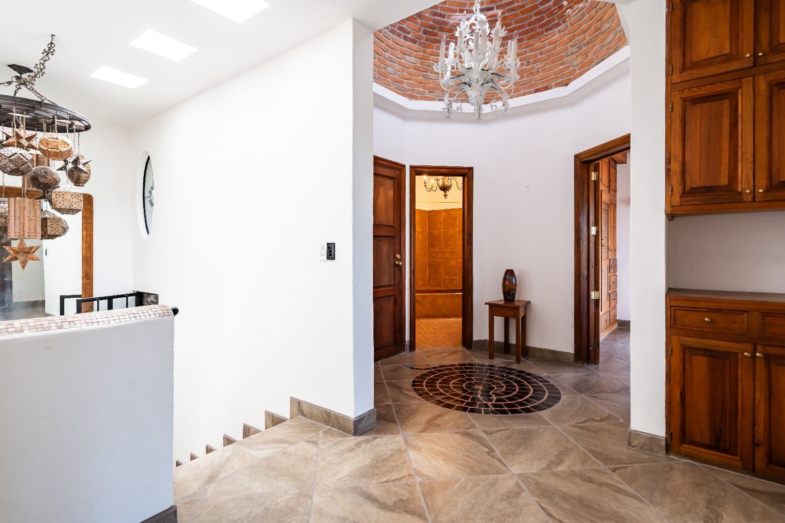 Casa Shangri-La — Centro, San Miguel de Allende — photo 10 — elegant entry with soaring brick dome