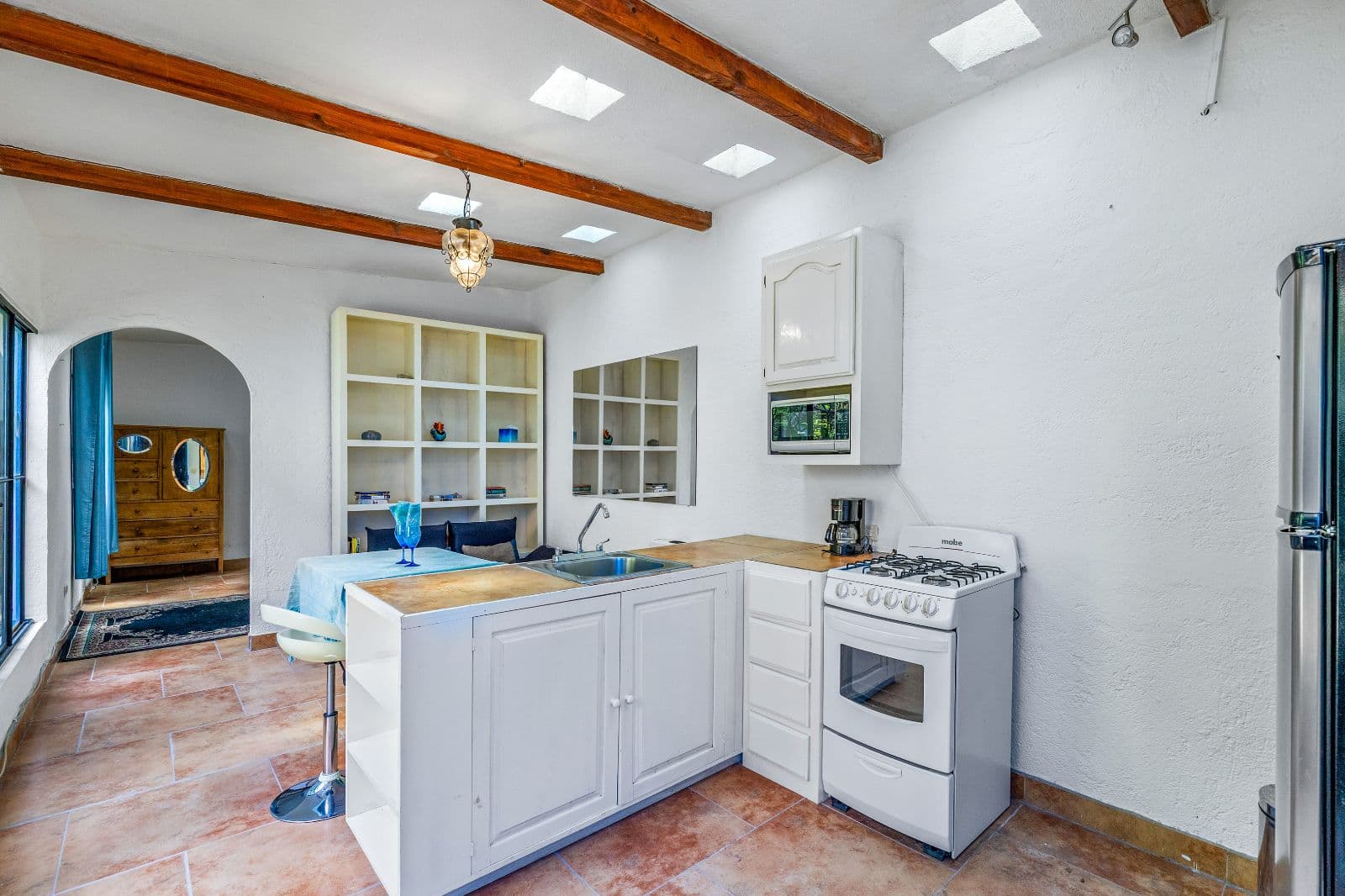 Casa Adelaida — San Antonio, San Miguel de Allende — photo 15 — bright colonial kitchen with rustic charm