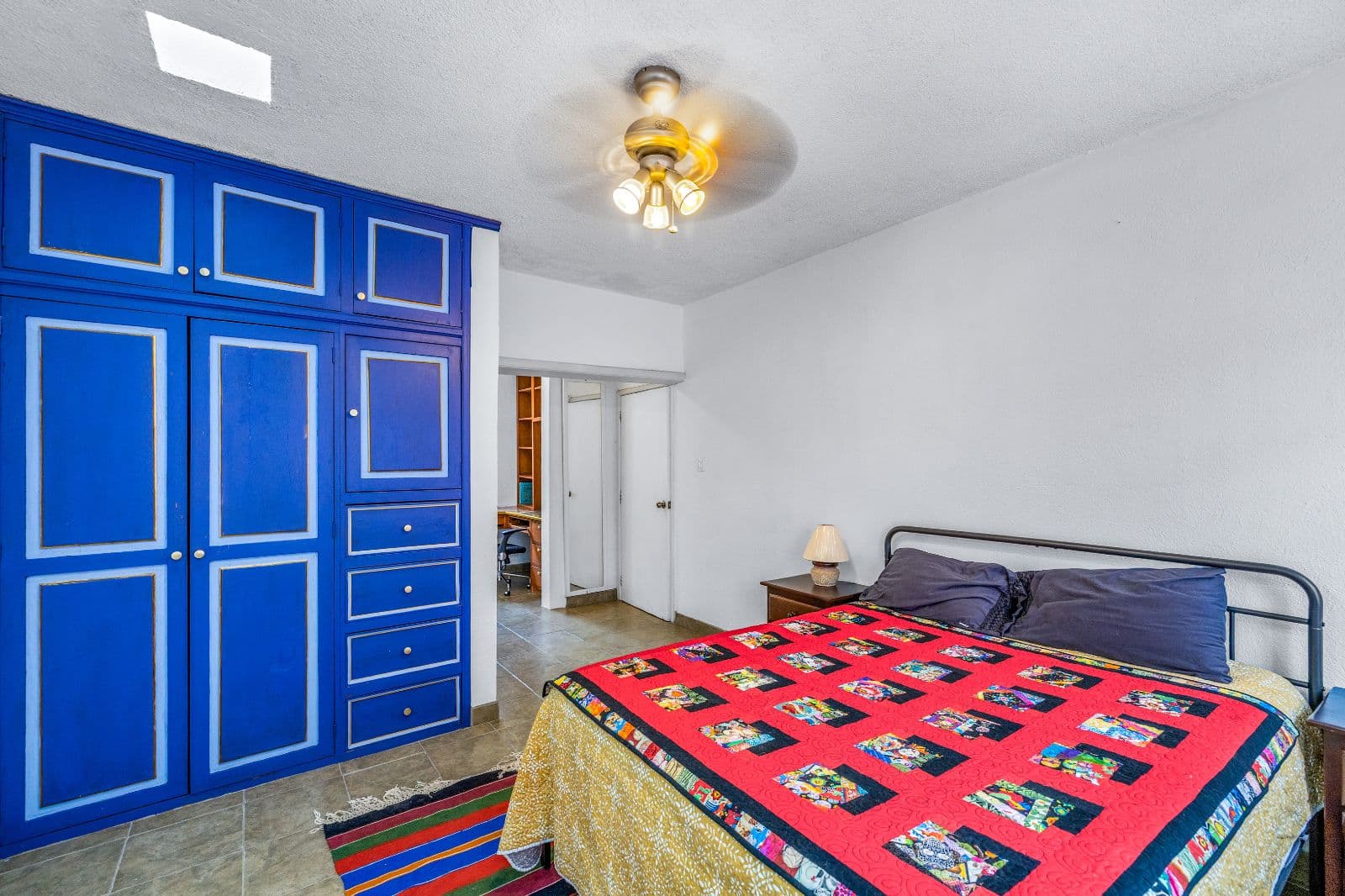 Casa Adelaida — San Antonio, San Miguel de Allende — photo 8 — vibrant blue cabinetry, authentic mexican charm