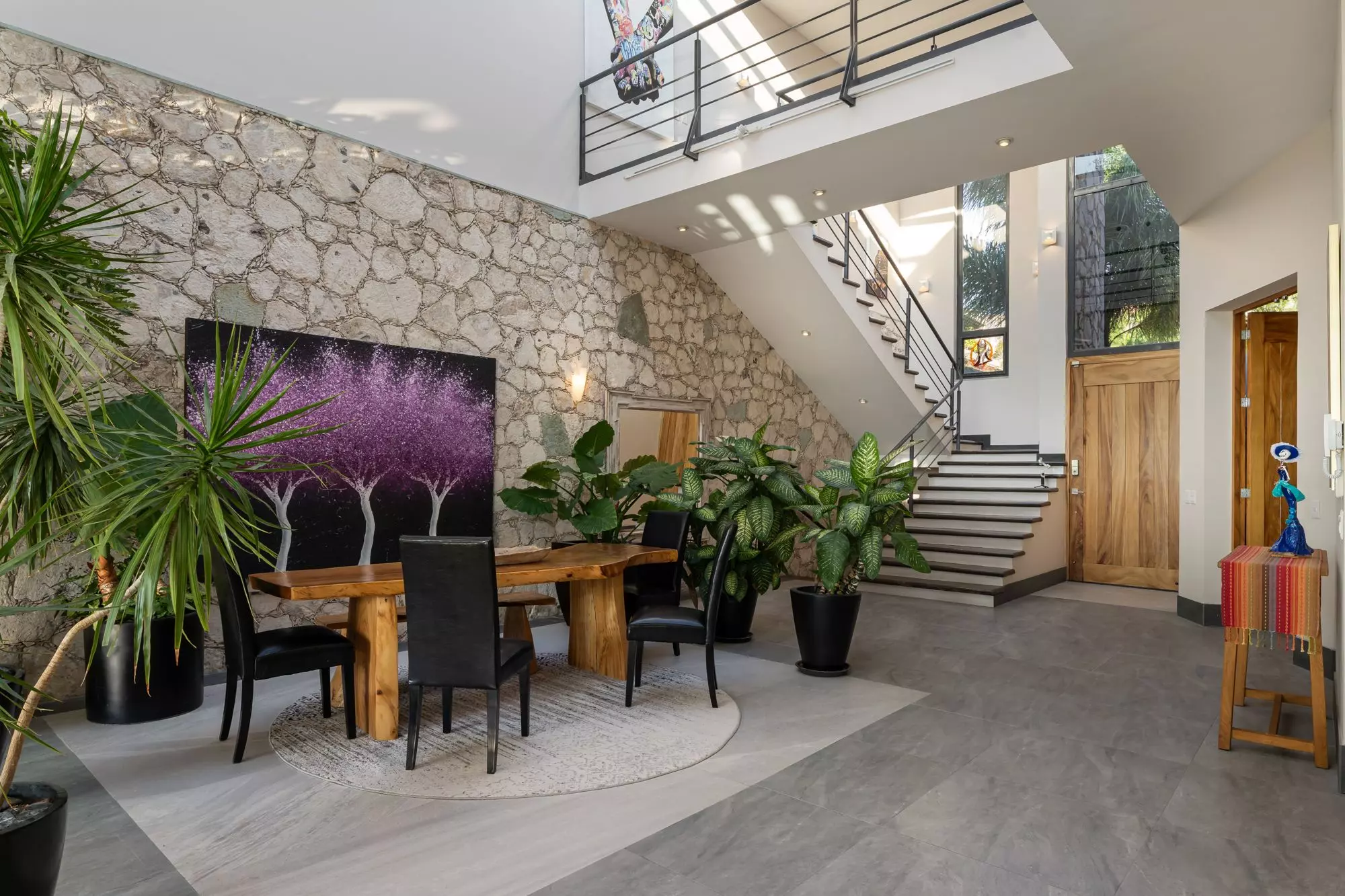 Casa Bella Vista — Balcones, San Miguel de Allende — photo 7 — modern atrium flooded with natural light