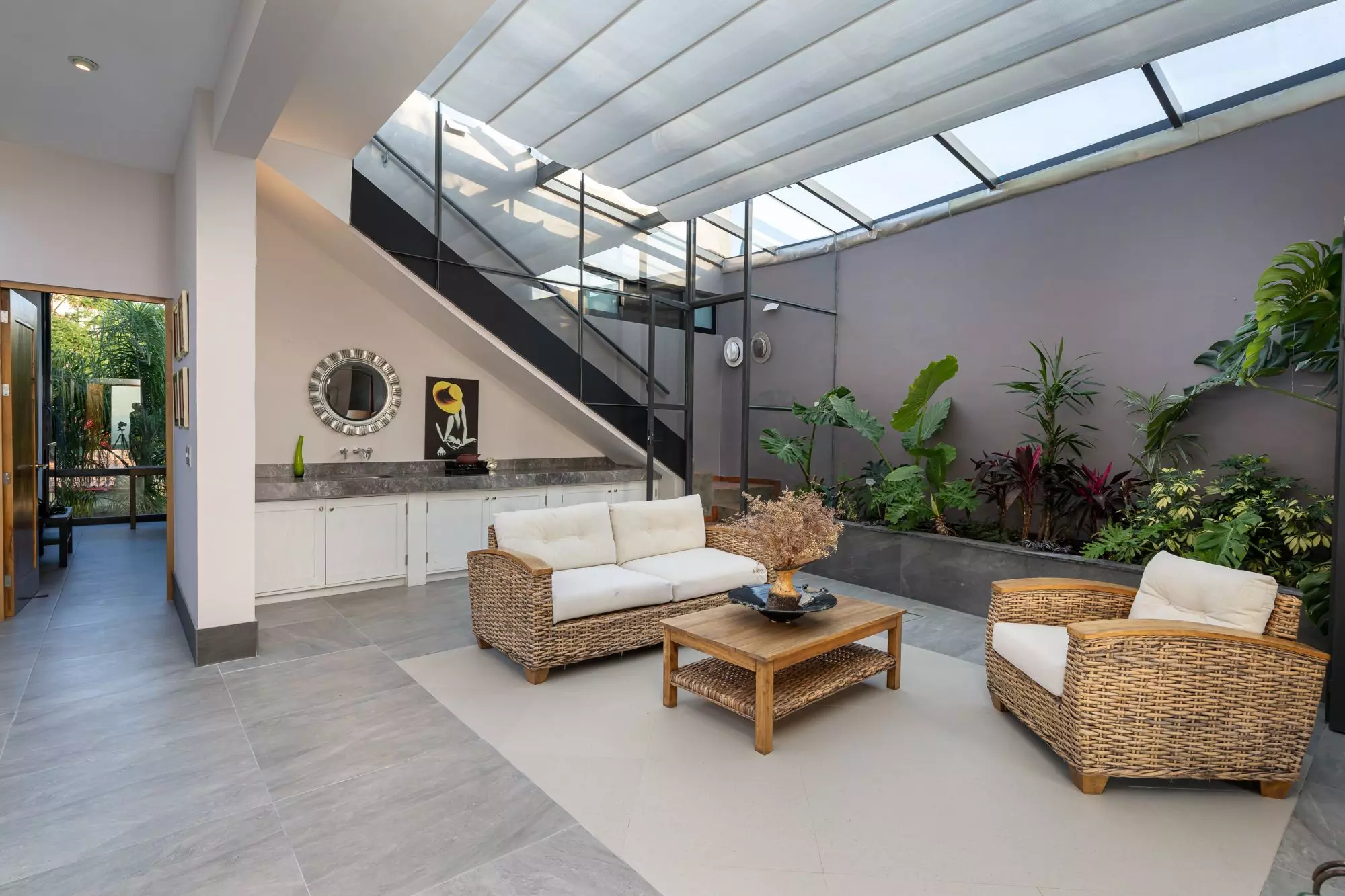 Casa Bella Vista — Balcones, San Miguel de Allende — photo 10 — luminous atrium with botanical sanctuary vibes