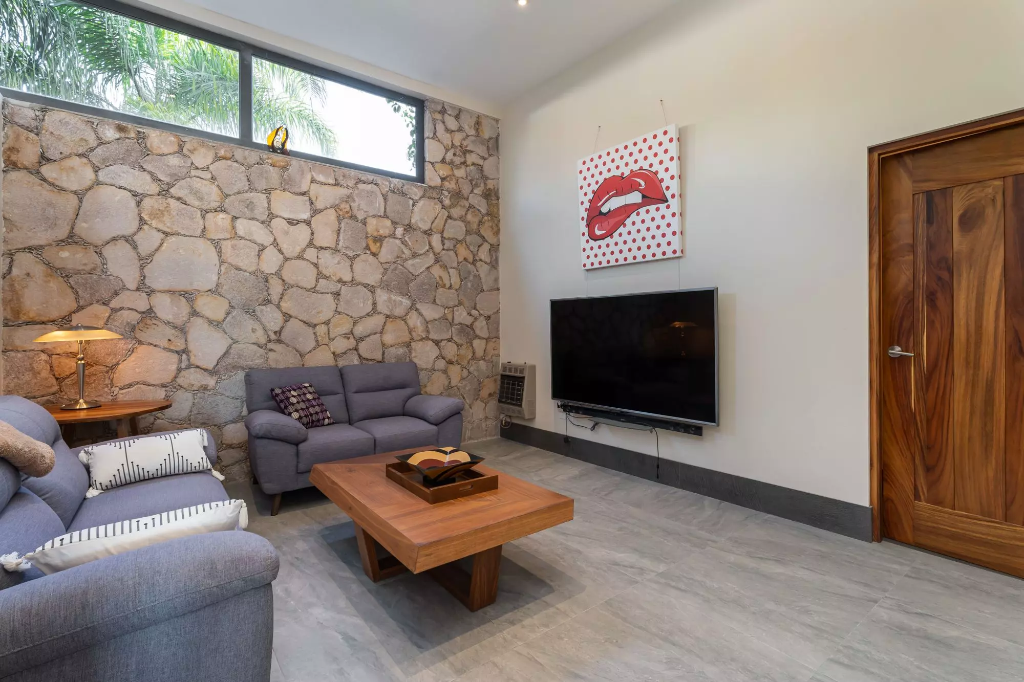 Casa Bella Vista — Balcones, San Miguel de Allende — photo 13 — contemporary living with rustic stone elegance