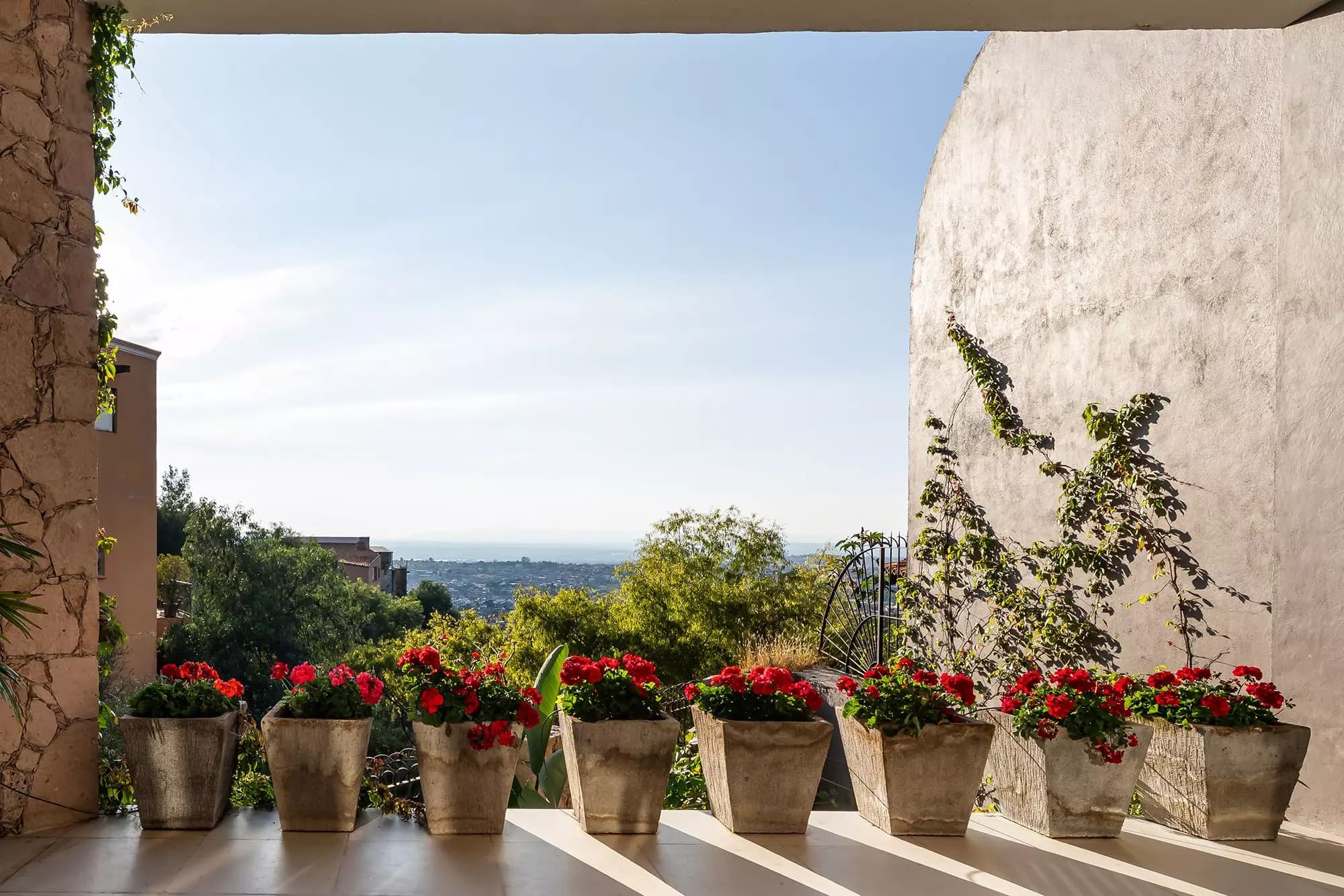 Casa Bella Vista — Balcones, San Miguel de Allende — photo 20 — terraced garden with valley vistas