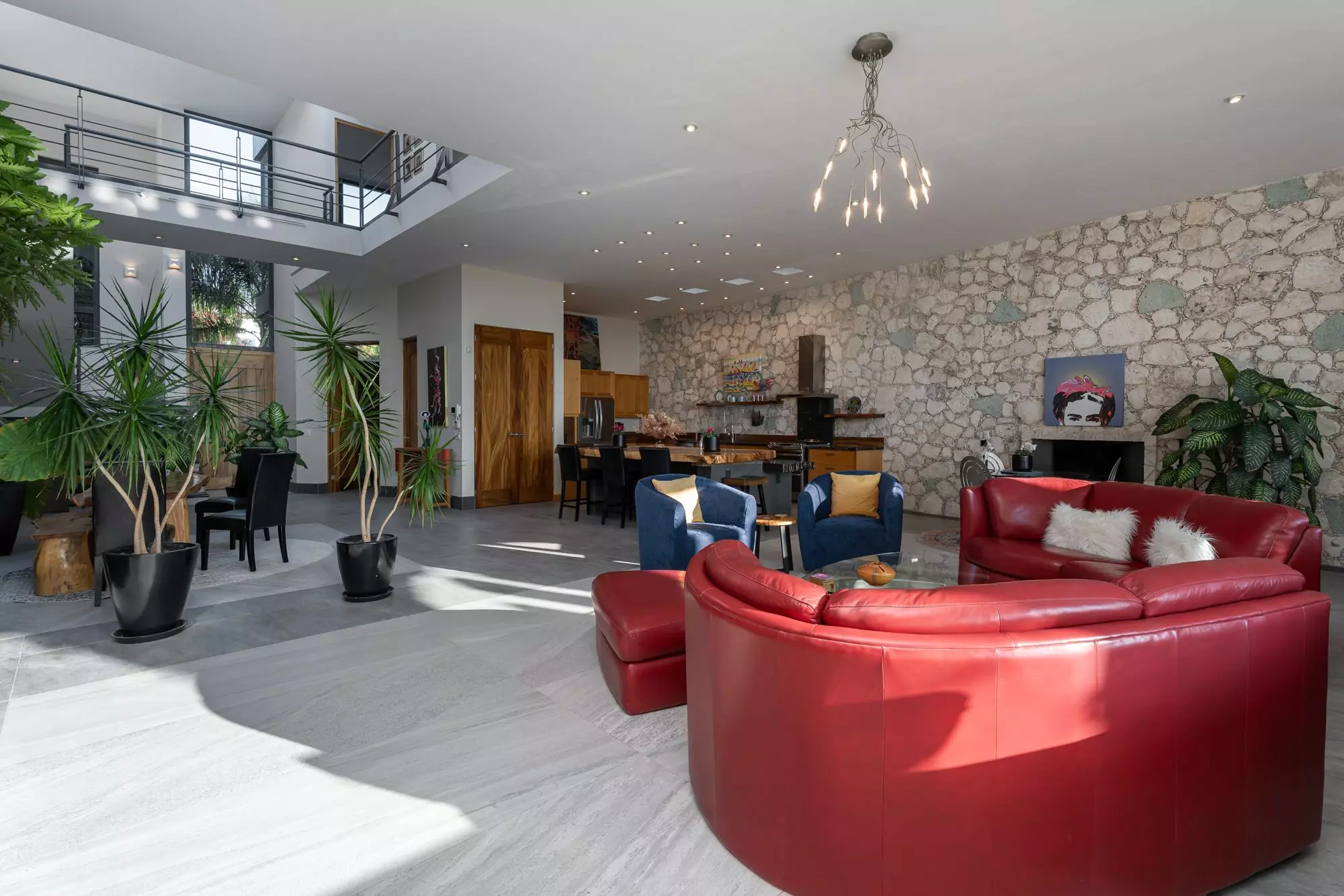 Casa Bella Vista — Balcones, San Miguel de Allende — photo 24 — contemporary luxury living, soaring skylights