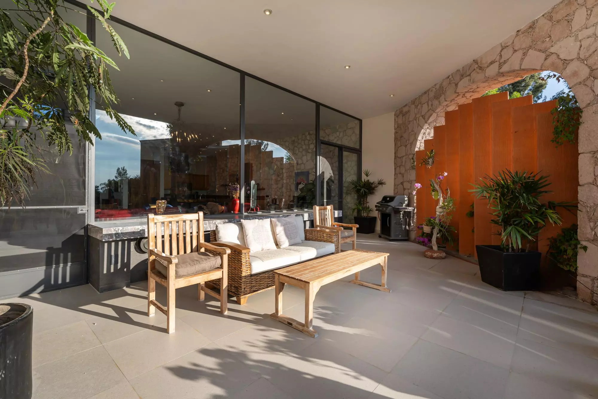 Casa Bella Vista — Balcones, San Miguel de Allende — photo 26 — sophisticated terrace with seamless indoor-outdoor flow