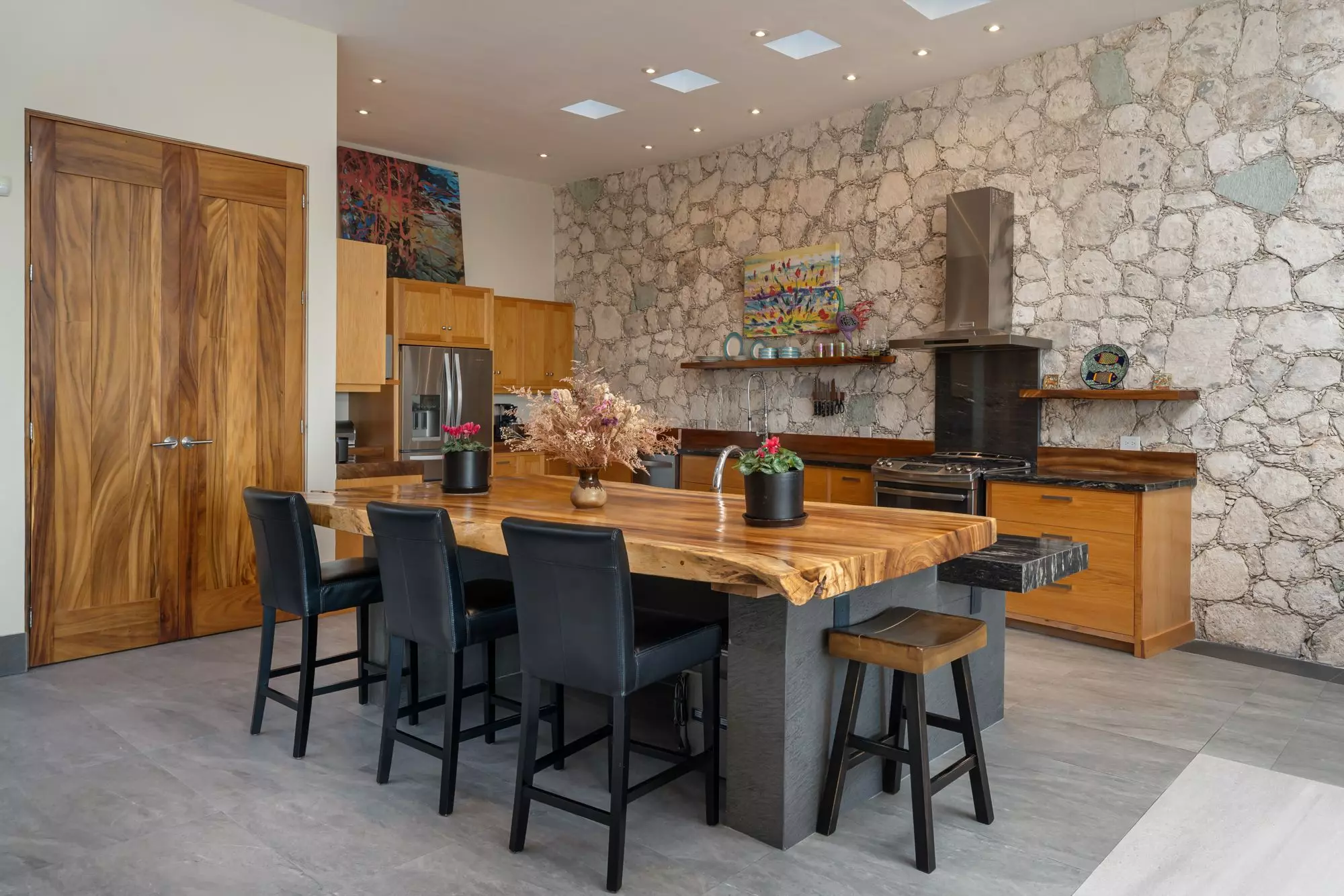 Casa Bella Vista — Balcones, San Miguel de Allende — photo 28 — contemporary luxury kitchen with artisanal warmth