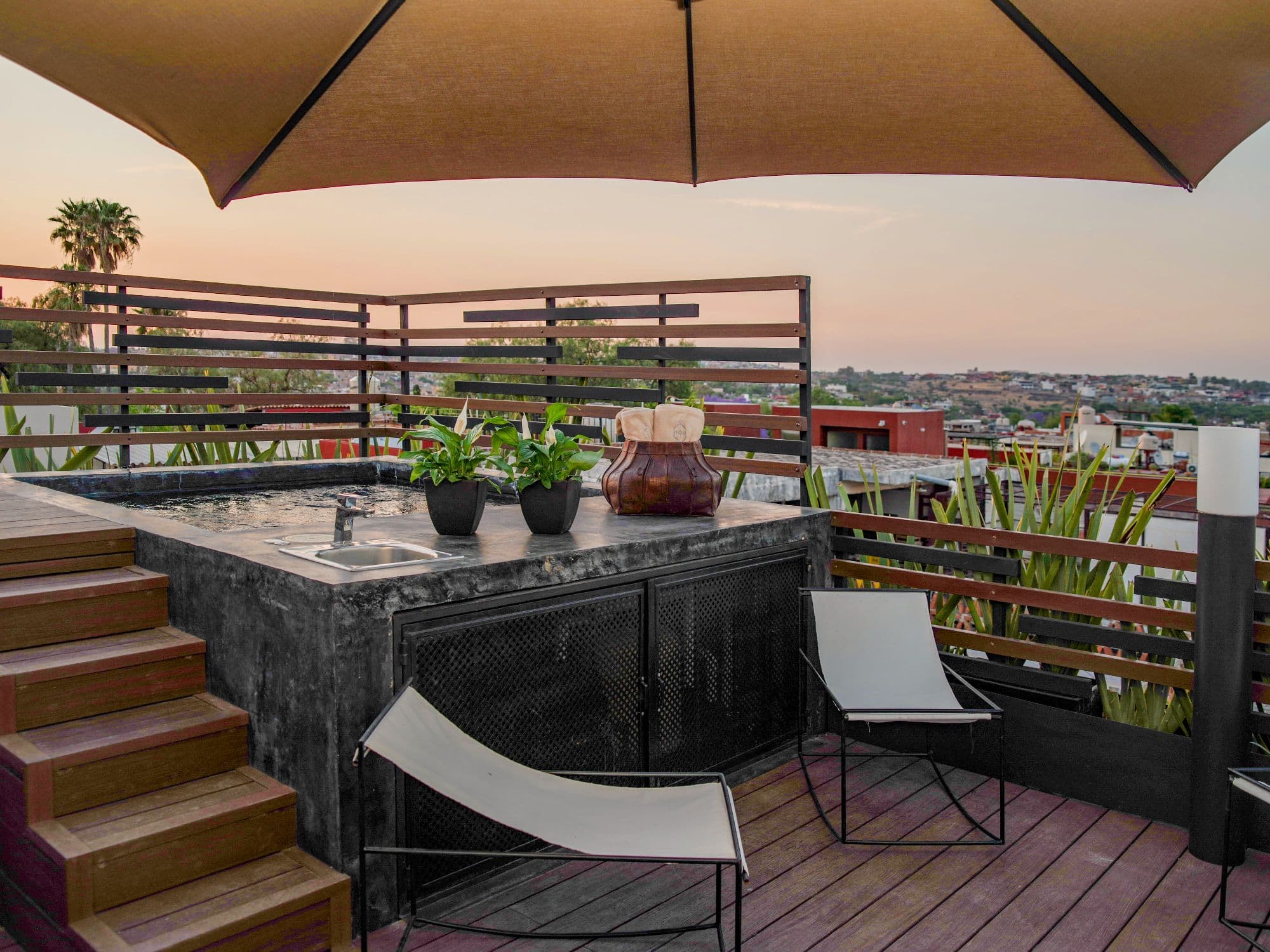 The Lofts — Centro, San Miguel de Allende — photo 25 — elevated terrace with panoramic valley views