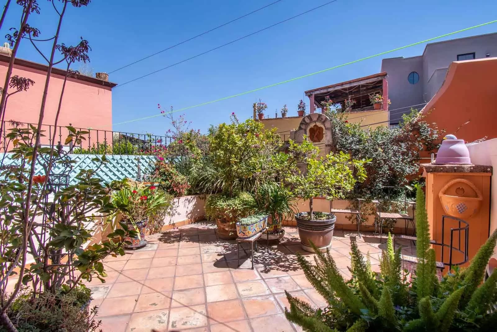 Rosal 26B — San Antonio, San Miguel de Allende — photo 16 — charming terracotta rooftop garden oasis