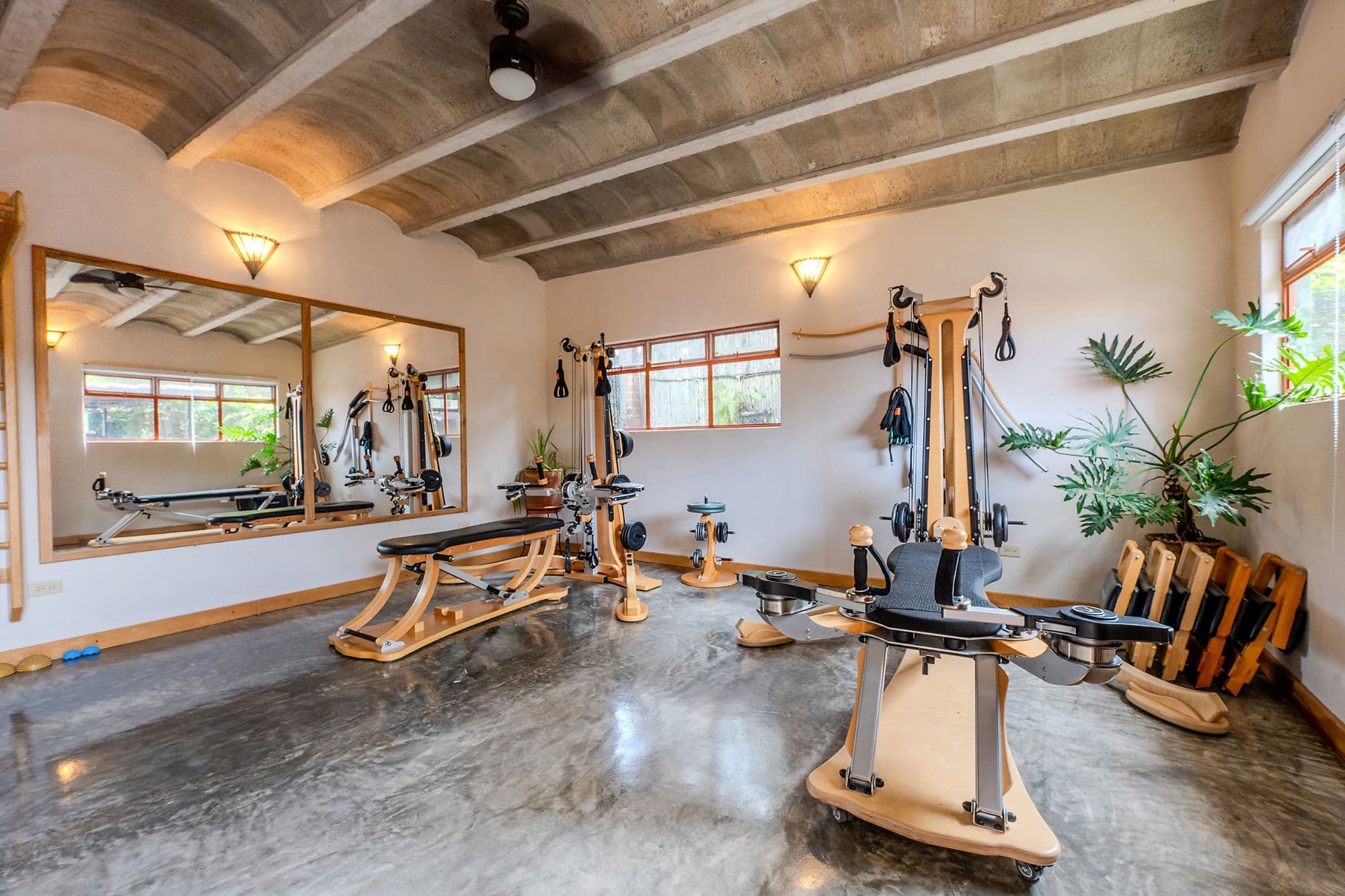 Casa Malva — Valle del Maíz, San Miguel de Allende — photo 18 — light-filled wellness sanctuary with rustic beams