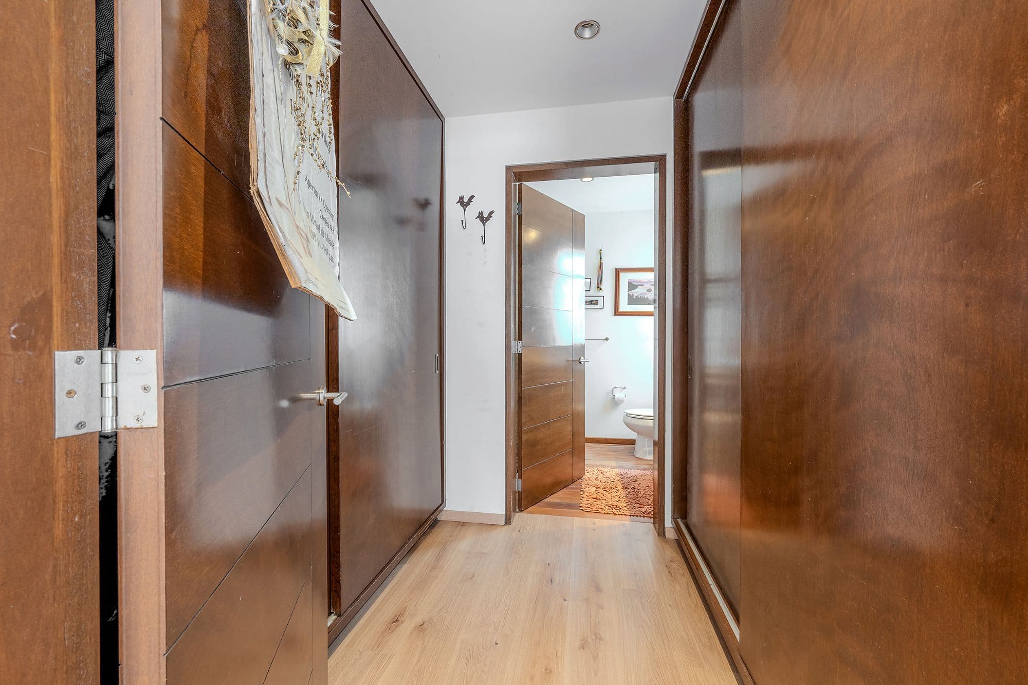Casa Adrian — San Antonio, San Miguel de Allende — photo 20 — sophisticated wood-lined spa corridor