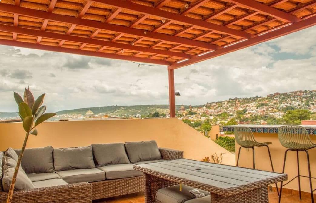 Casa Azul Orizaba — San Antonio, San Miguel de Allende — photo 14 — panoramic mountain terrace, elevated entertaining space