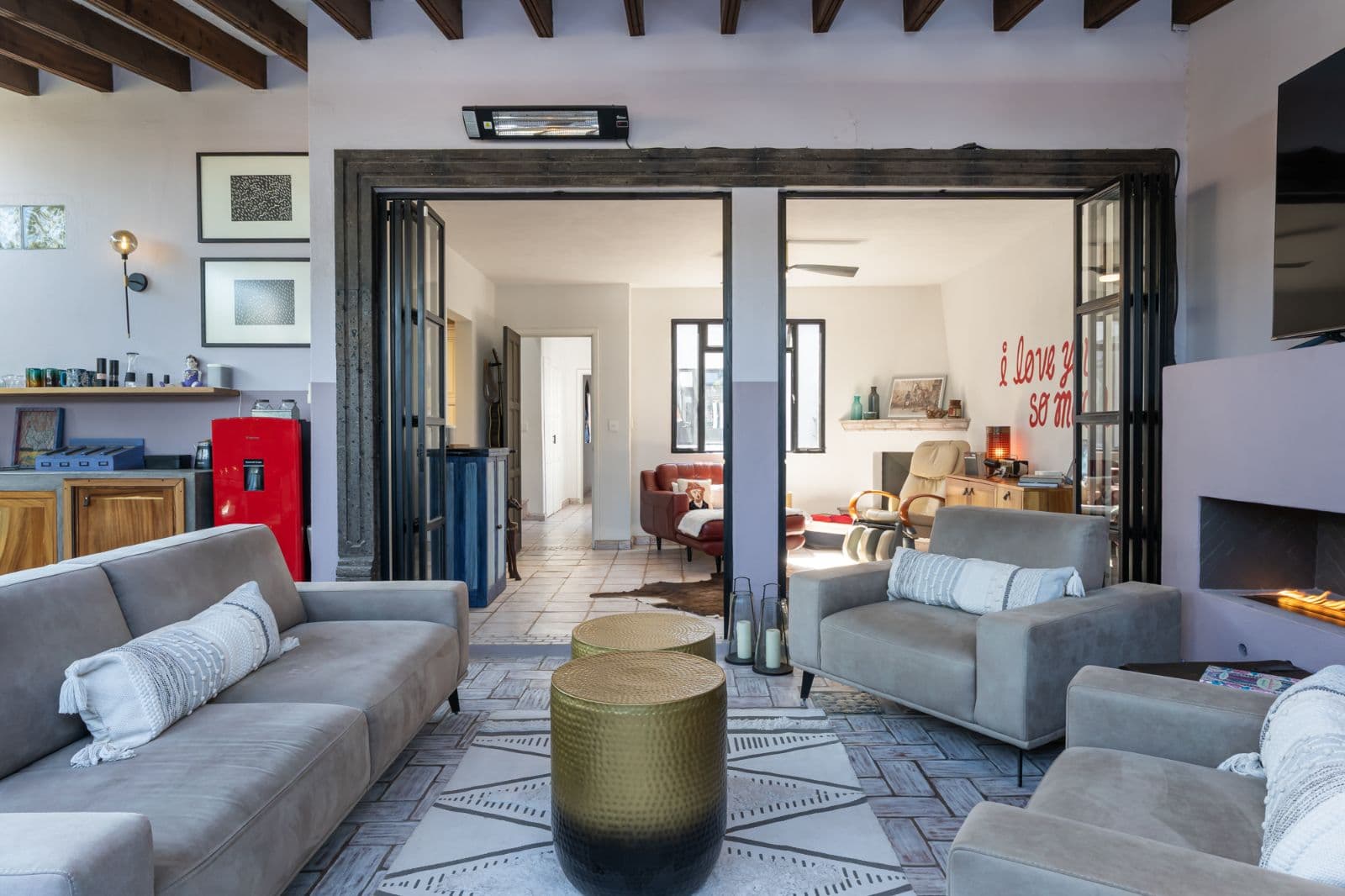 Casa Bruno — Guadalupe, San Miguel de Allende — photo 15 — luminous open-concept living, rustic-modern charm